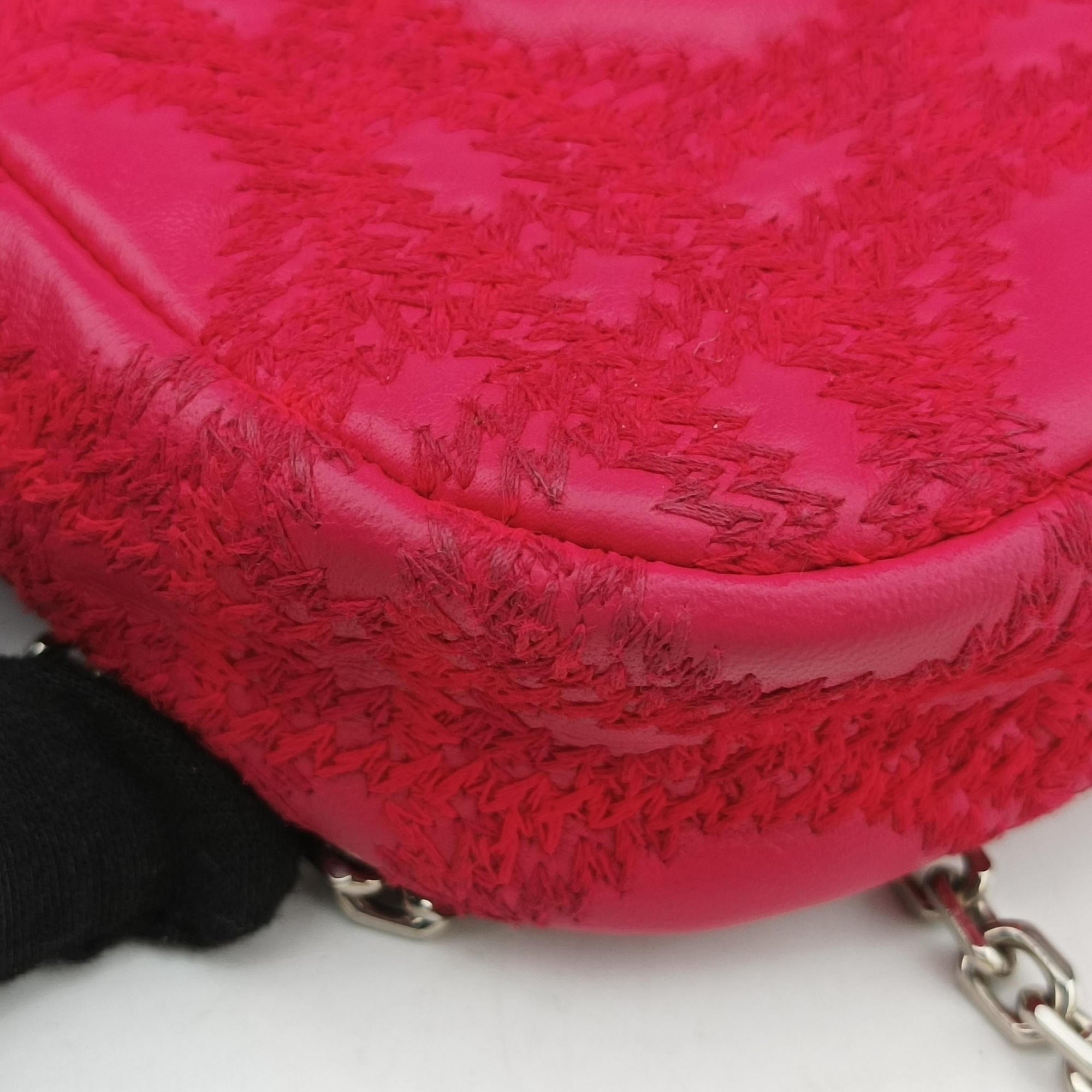 Pre-owned Christian Dior Miss Dior CANNAGE New Lock Rose lambskin  shoulderbag | stylenewstar