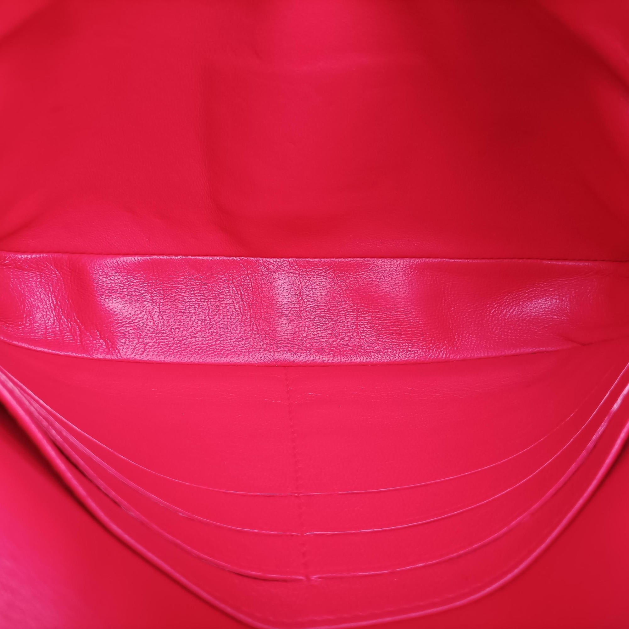 Pre-owned Christian Dior Miss Dior CANNAGE New Lock Rose lambskin  shoulderbag | stylenewstar
