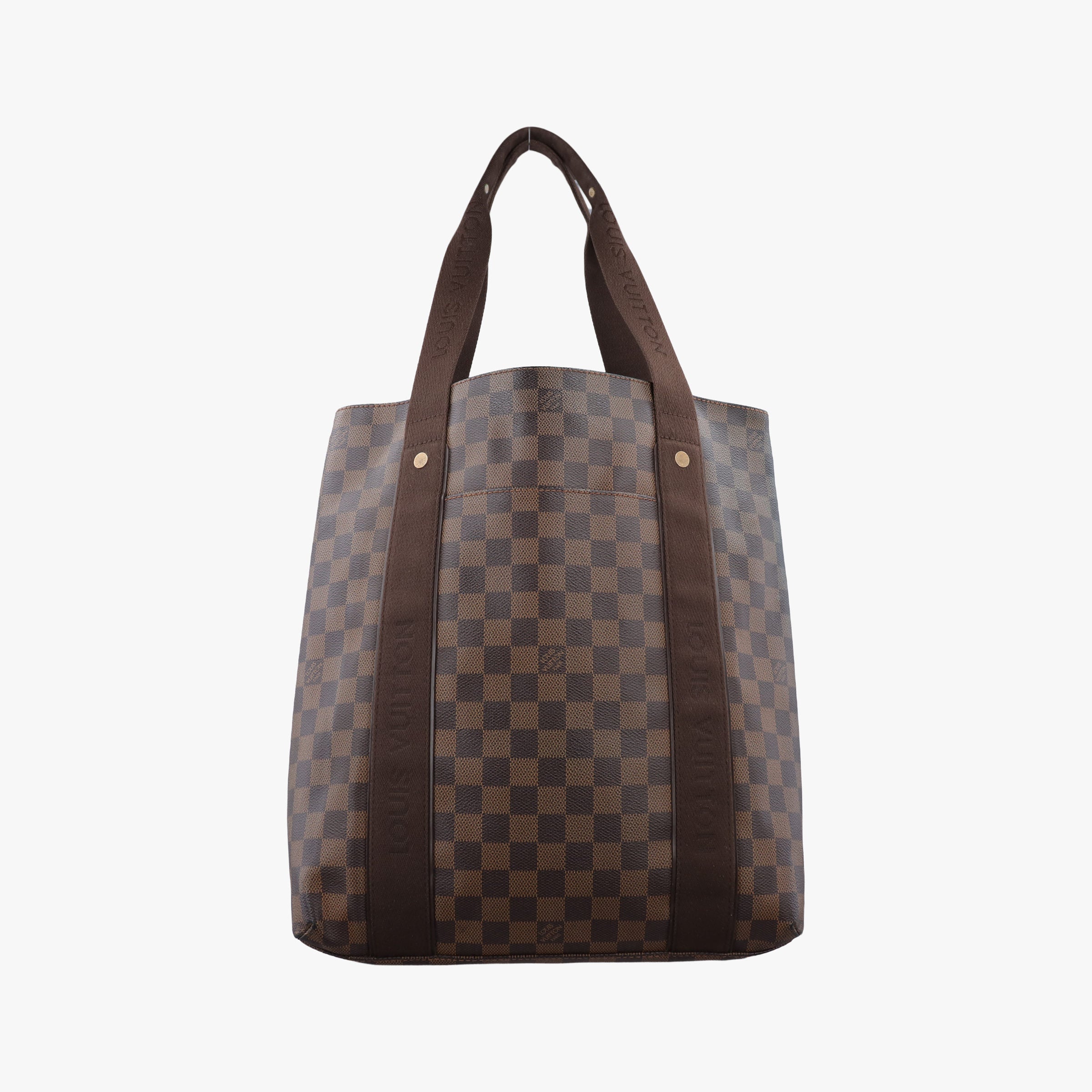 Pre-owned Louis Vuitton Cabas Bobur EBENE Damier Canvas N52006 handbag | stylenewstar