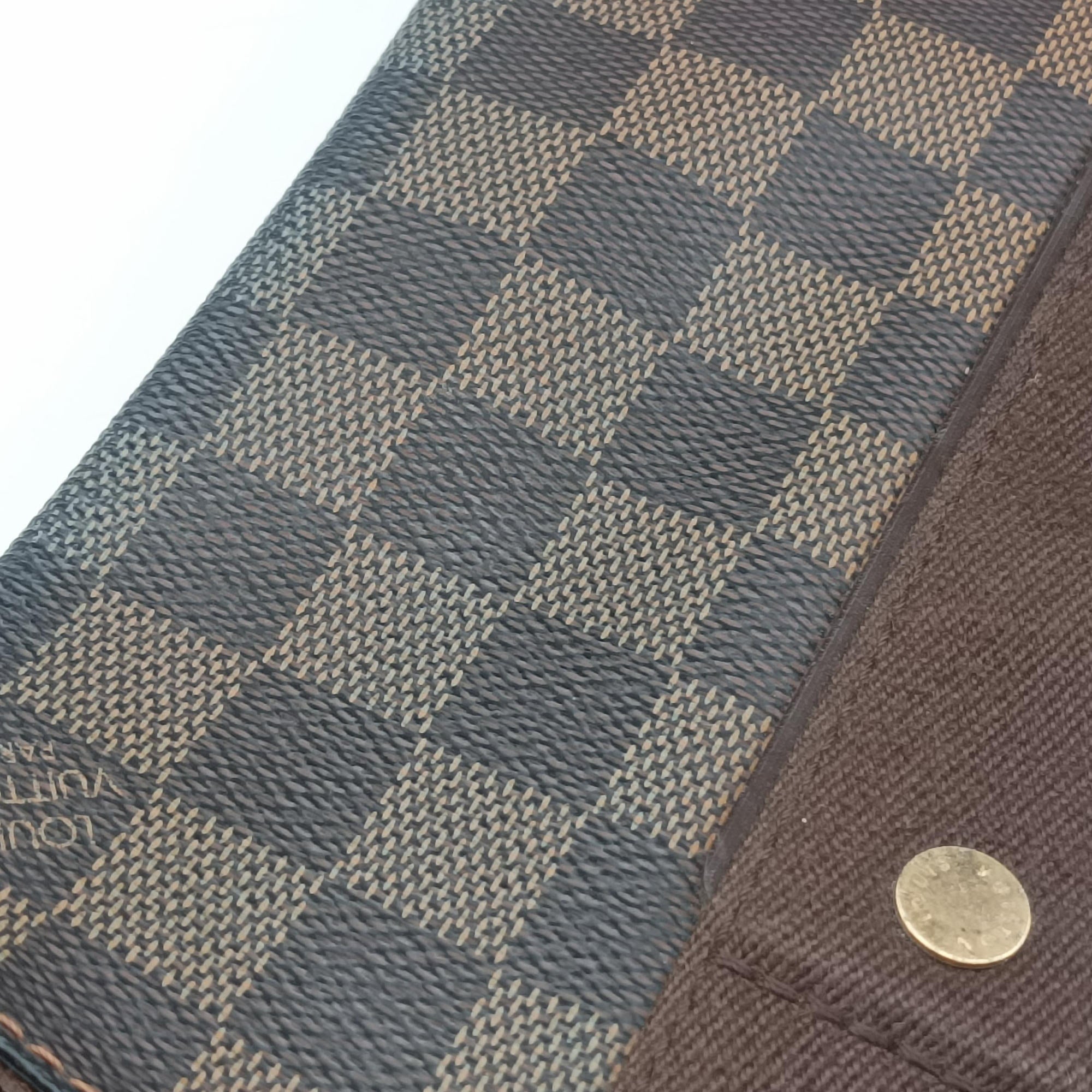 Pre-owned Louis Vuitton Cabas Bobur EBENE Damier Canvas N52006 handbag | stylenewstar
