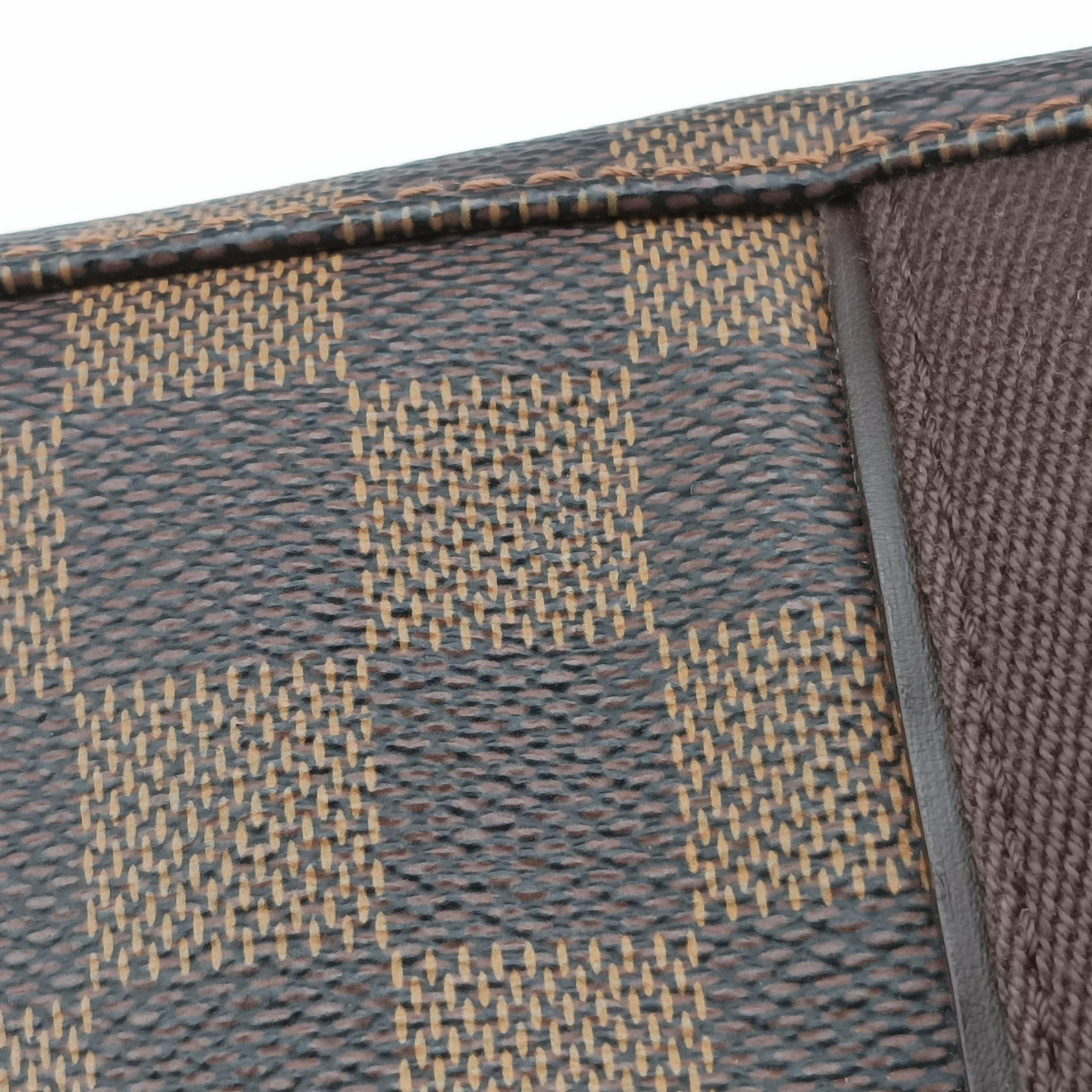Pre-owned Louis Vuitton Cabas Bobur EBENE Damier Canvas N52006 handbag | stylenewstar