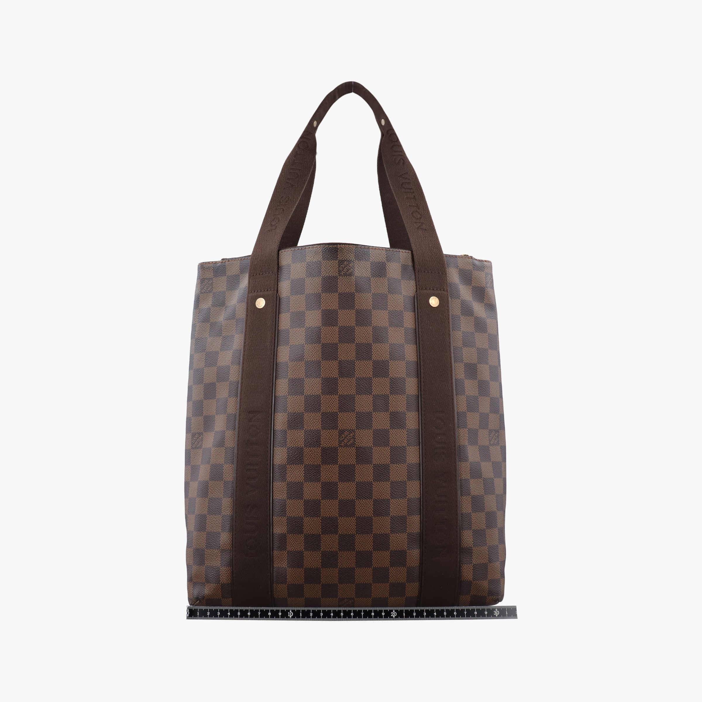 Pre-owned Louis Vuitton Cabas Bobur EBENE Damier Canvas N52006 handbag | stylenewstar