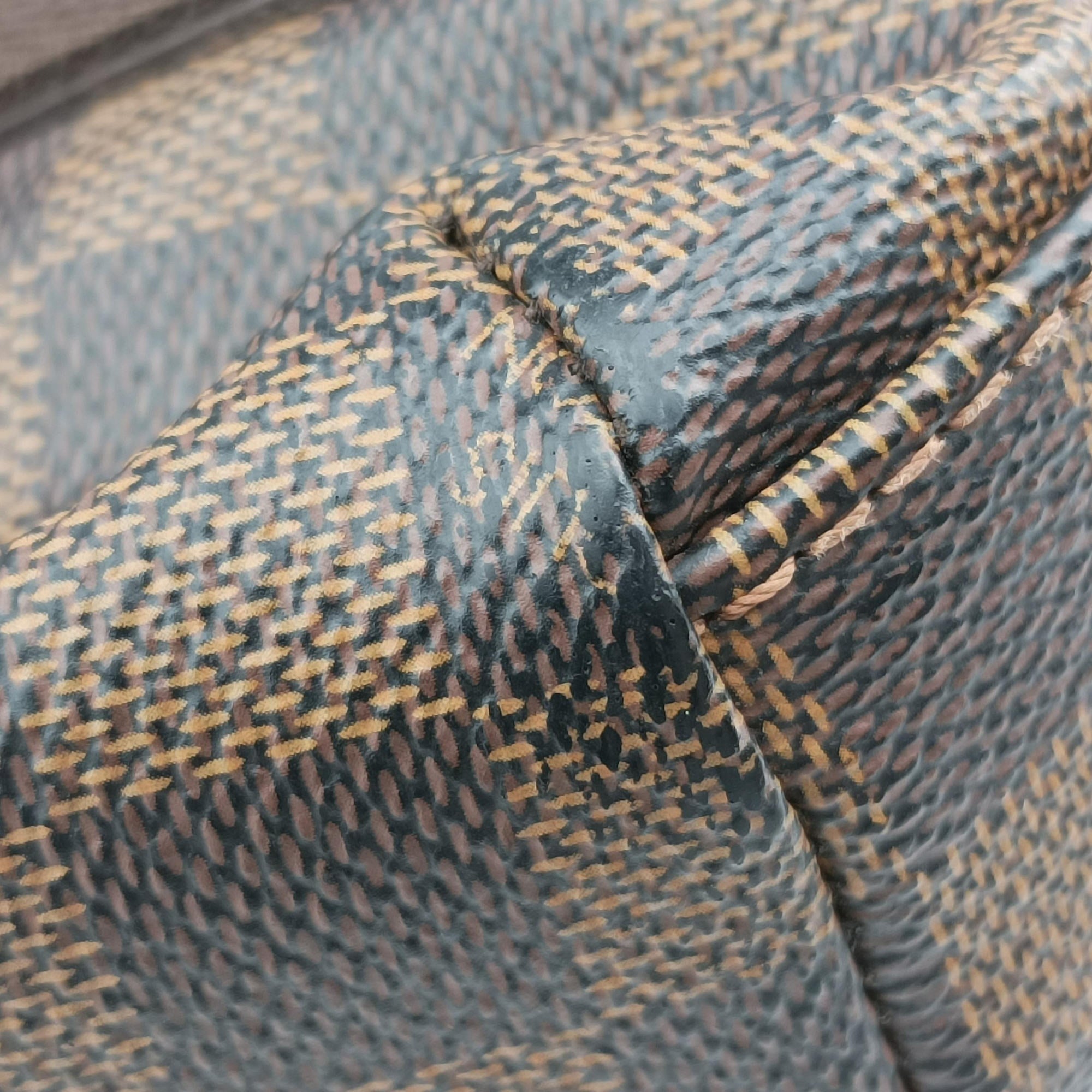 Pre-owned Louis Vuitton Cabas Bobur EBENE Damier Canvas N52006 handbag | stylenewstar