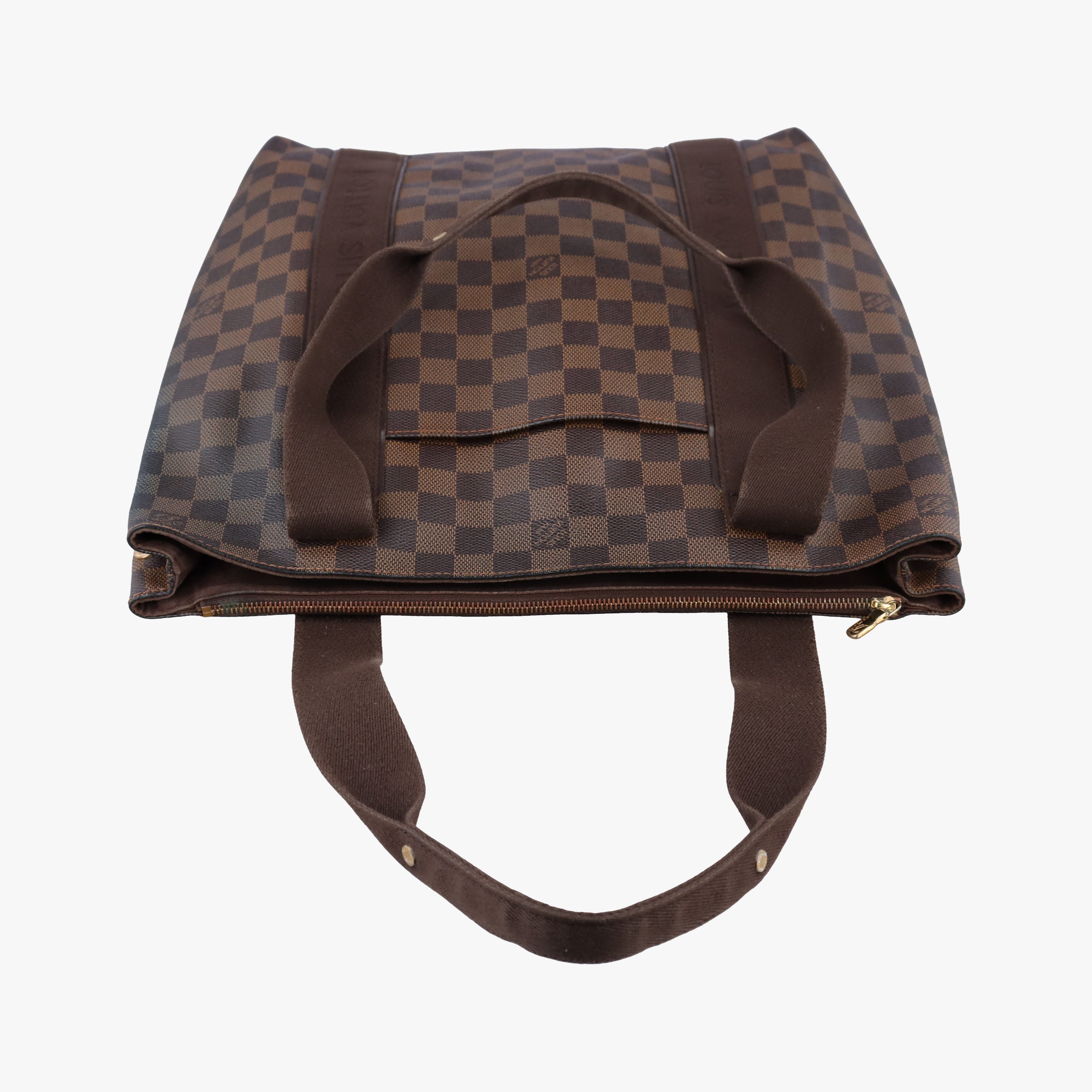 Pre-owned Louis Vuitton Cabas Bobur EBENE Damier Canvas N52006 handbag | stylenewstar