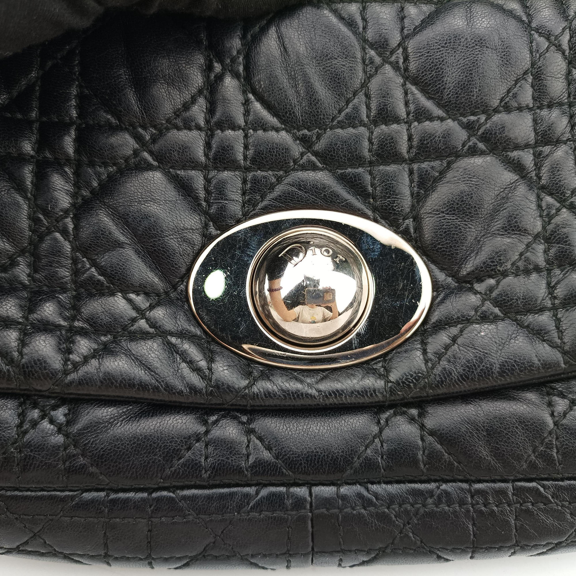 Secondhand Christian Dior Rendezvous Black Lambskin  shoulderbag | stylenewstar