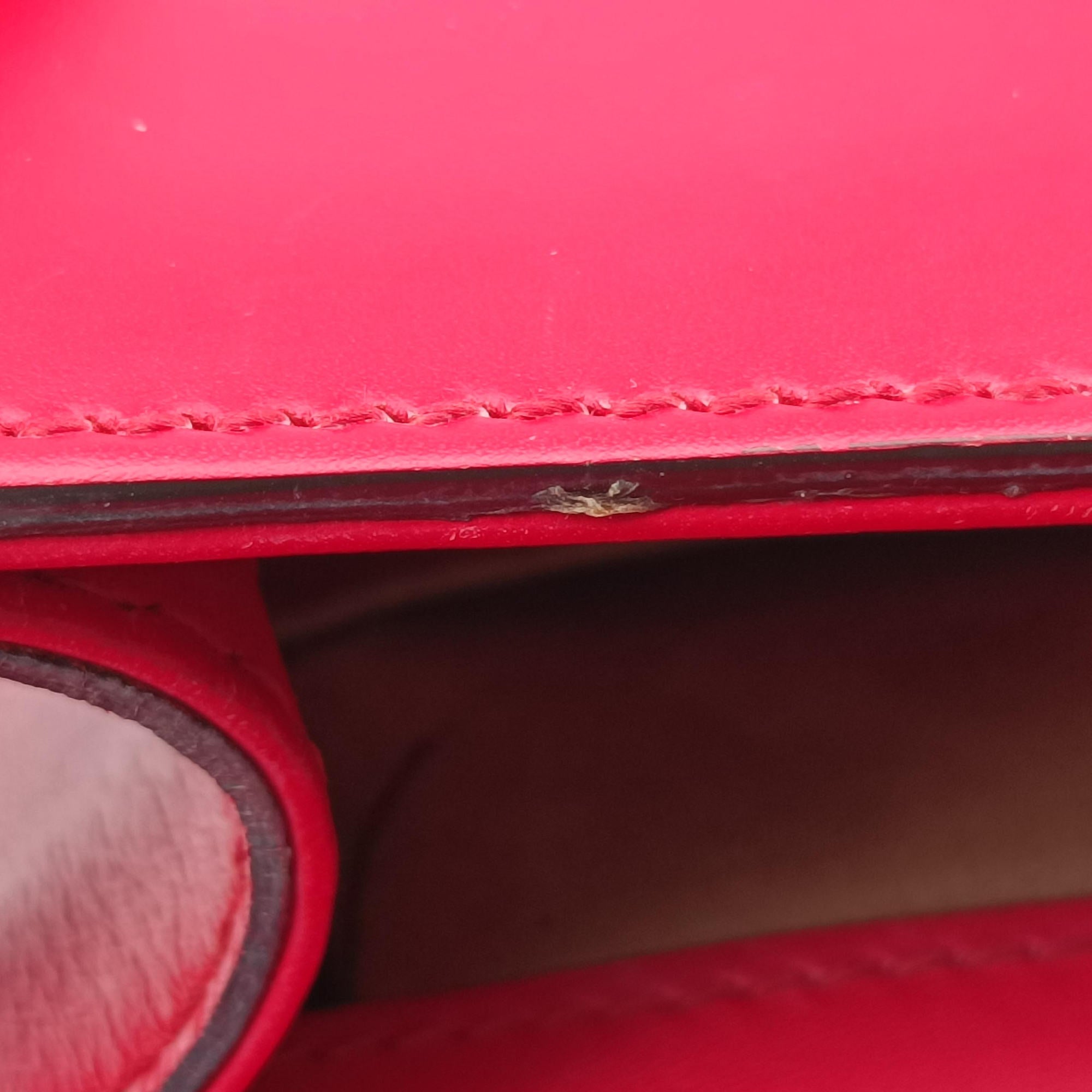 Pre-owned Gucci Sylvie Red×navy Leather 470270 shoulderbag | stylenewstar