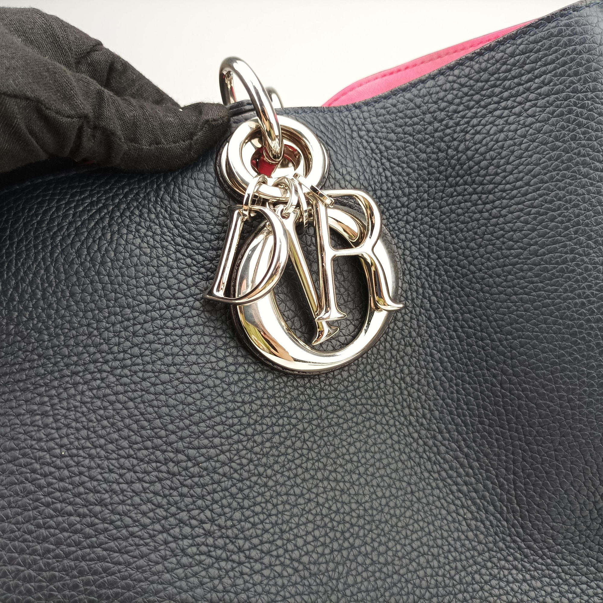 Pre-owned Christian Dior Diorissimo Black Leather  shoulderbag | stylenewstar