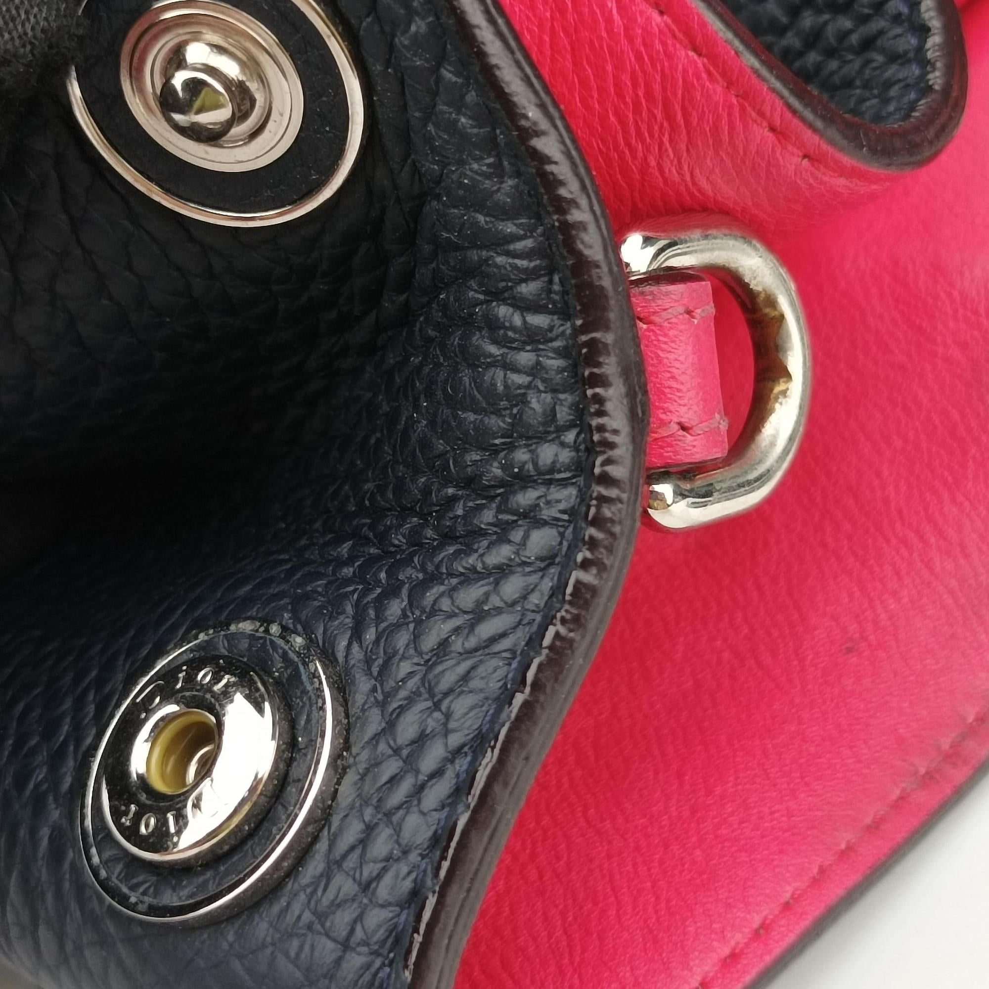 Pre-owned Christian Dior Diorissimo Black Leather  shoulderbag | stylenewstar