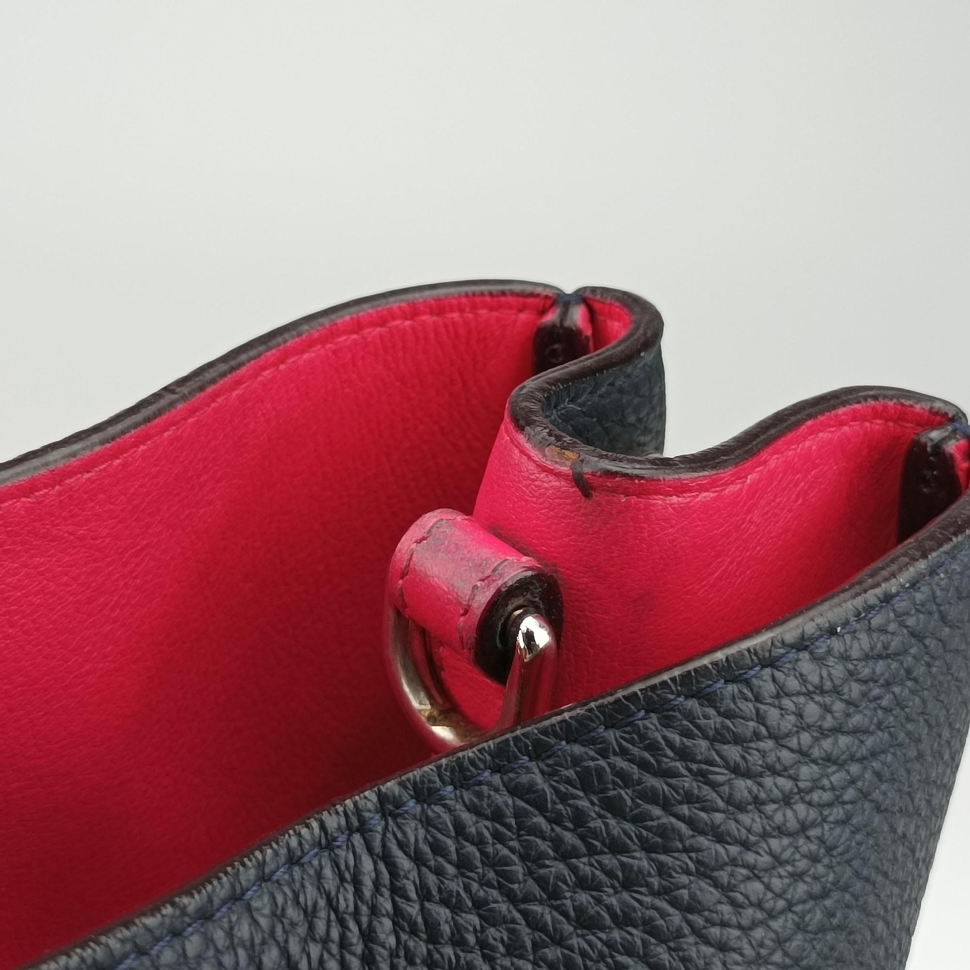 Pre-owned Christian Dior Diorissimo Black Leather  shoulderbag | stylenewstar