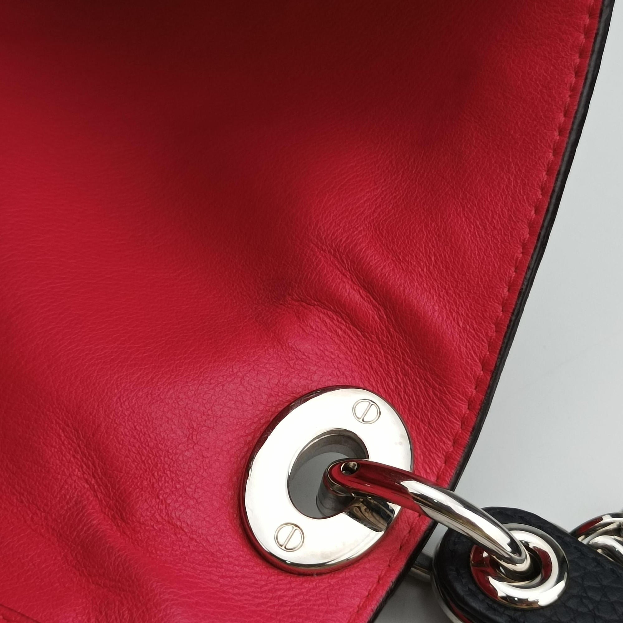 Pre-owned Christian Dior Diorissimo Black Leather  shoulderbag | stylenewstar