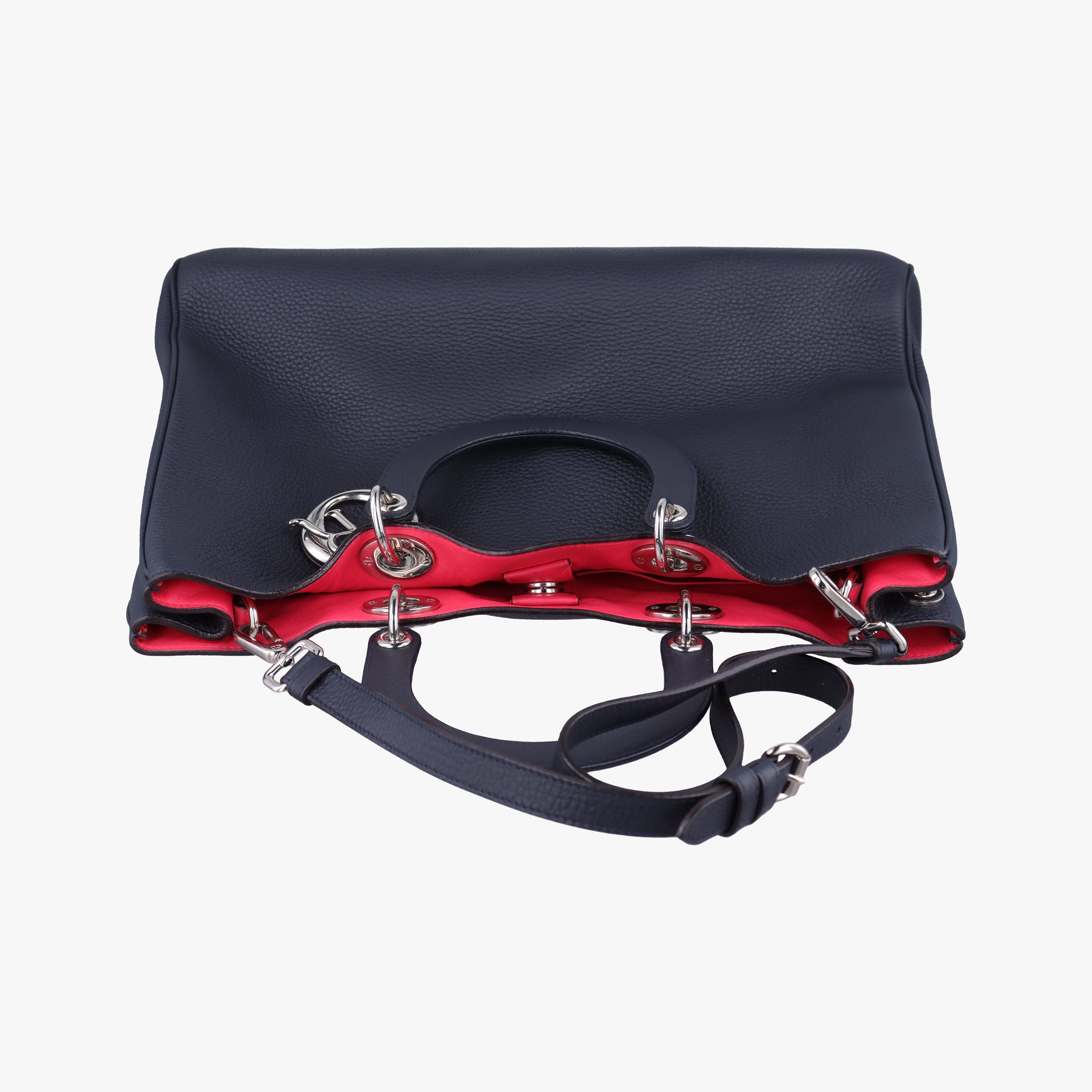 Pre-owned Christian Dior Diorissimo Black Leather  shoulderbag | stylenewstar