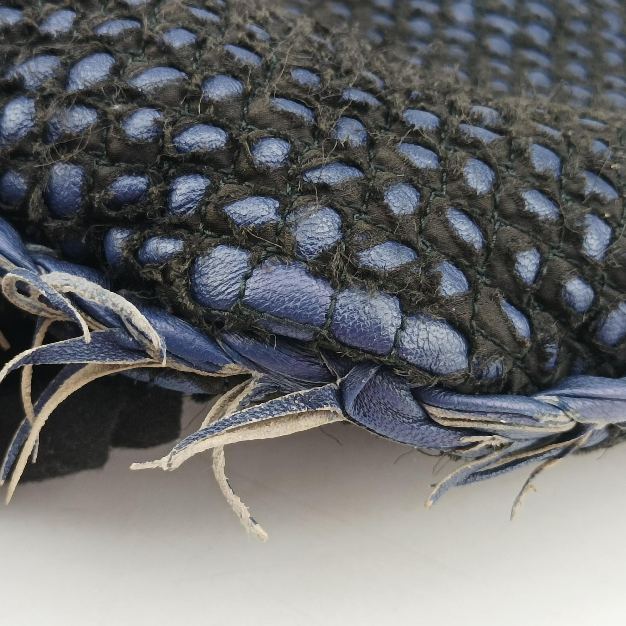 Pre-owned Bottega Veneta Intrecciato Navy lambskin  shoulderbag | stylenewstar