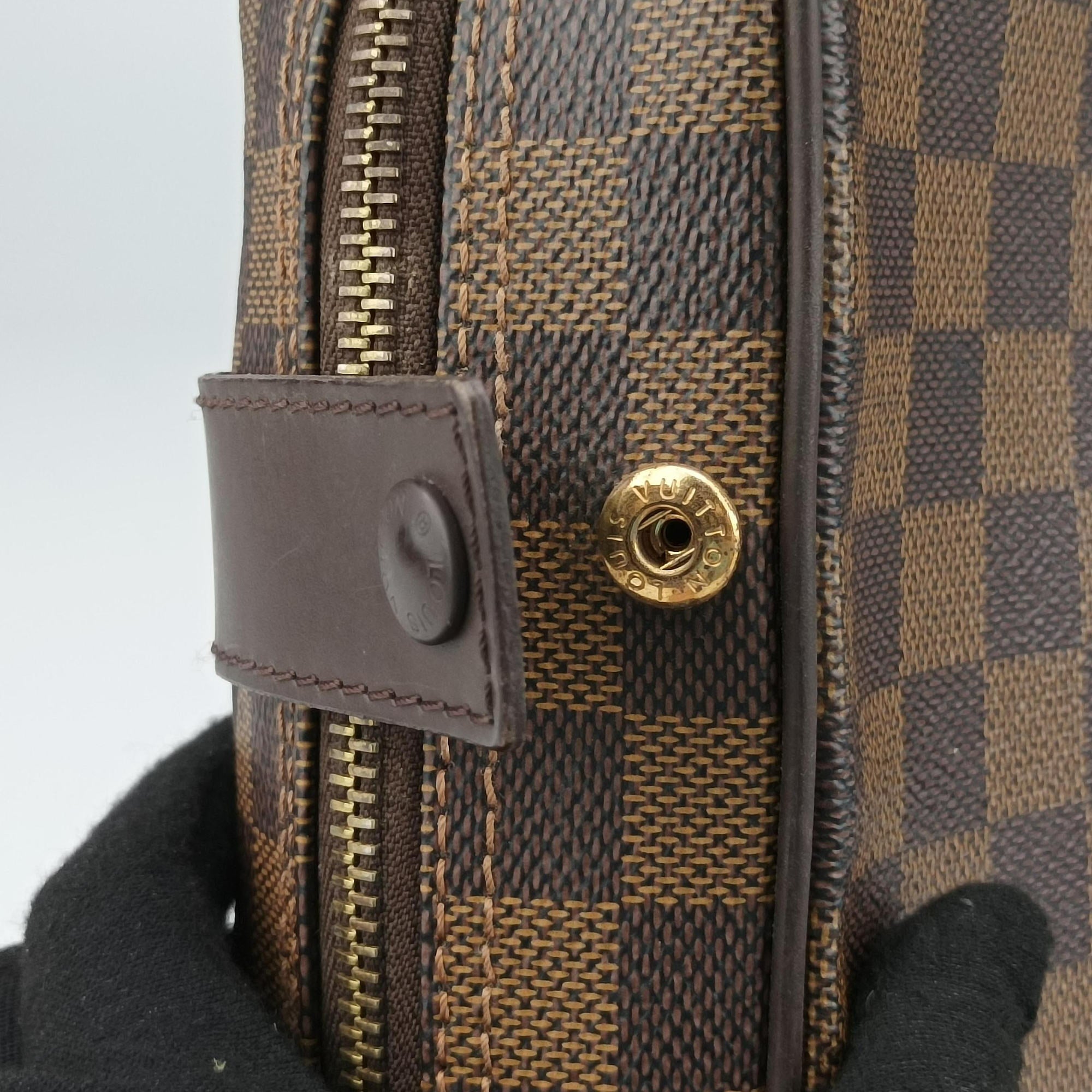Pre-owned Louis Vuitton Olav PM EBENE Damier Canvas N41442 shoulderbag | stylenewstar