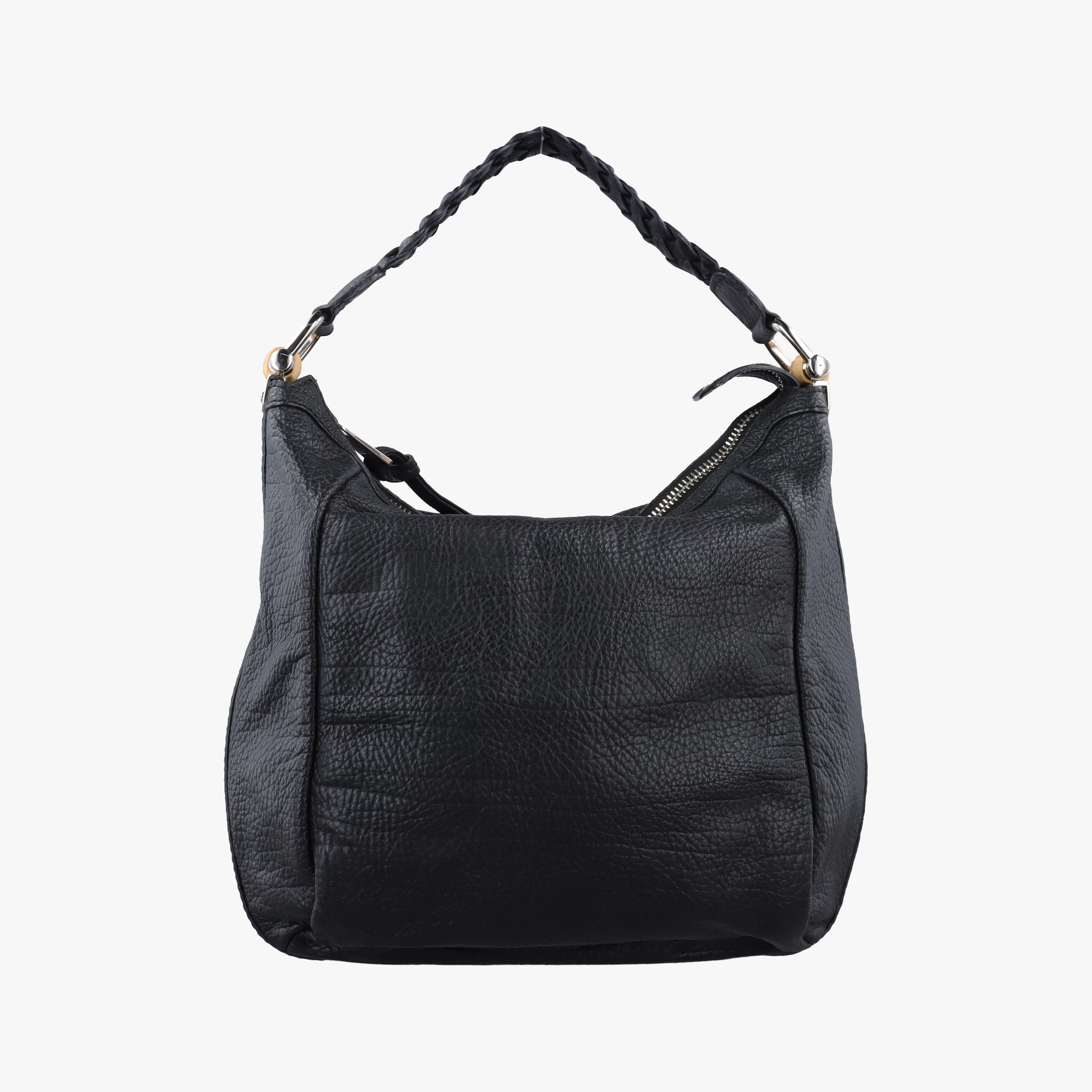 Pre-owned Gucci Bamboo Bar Hobo Black Leather 257090 handbag | stylenewstar