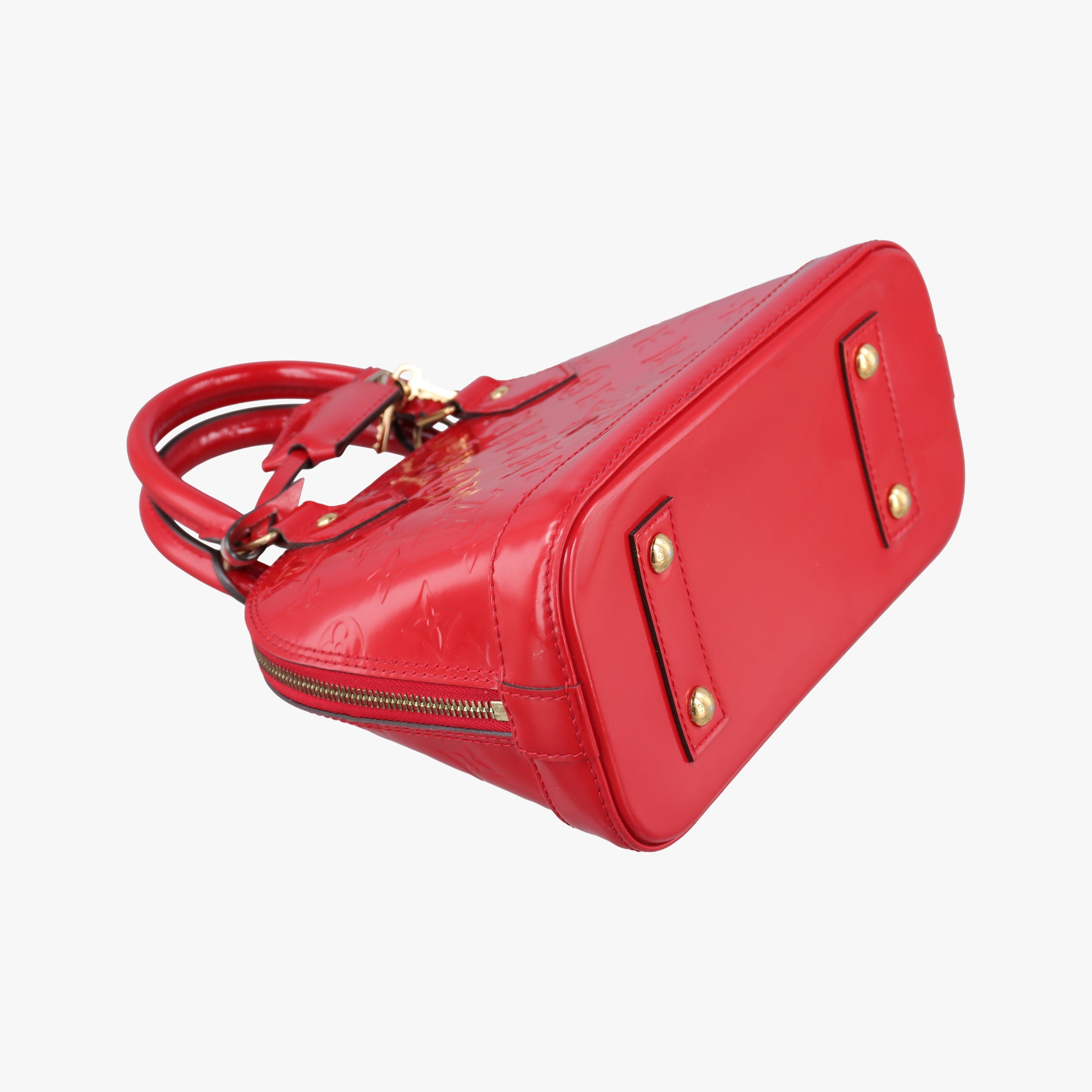 Pre-owned Louis Vuitton Alma BB CERISE Vernis M90174 shoulderbag | stylenewstar