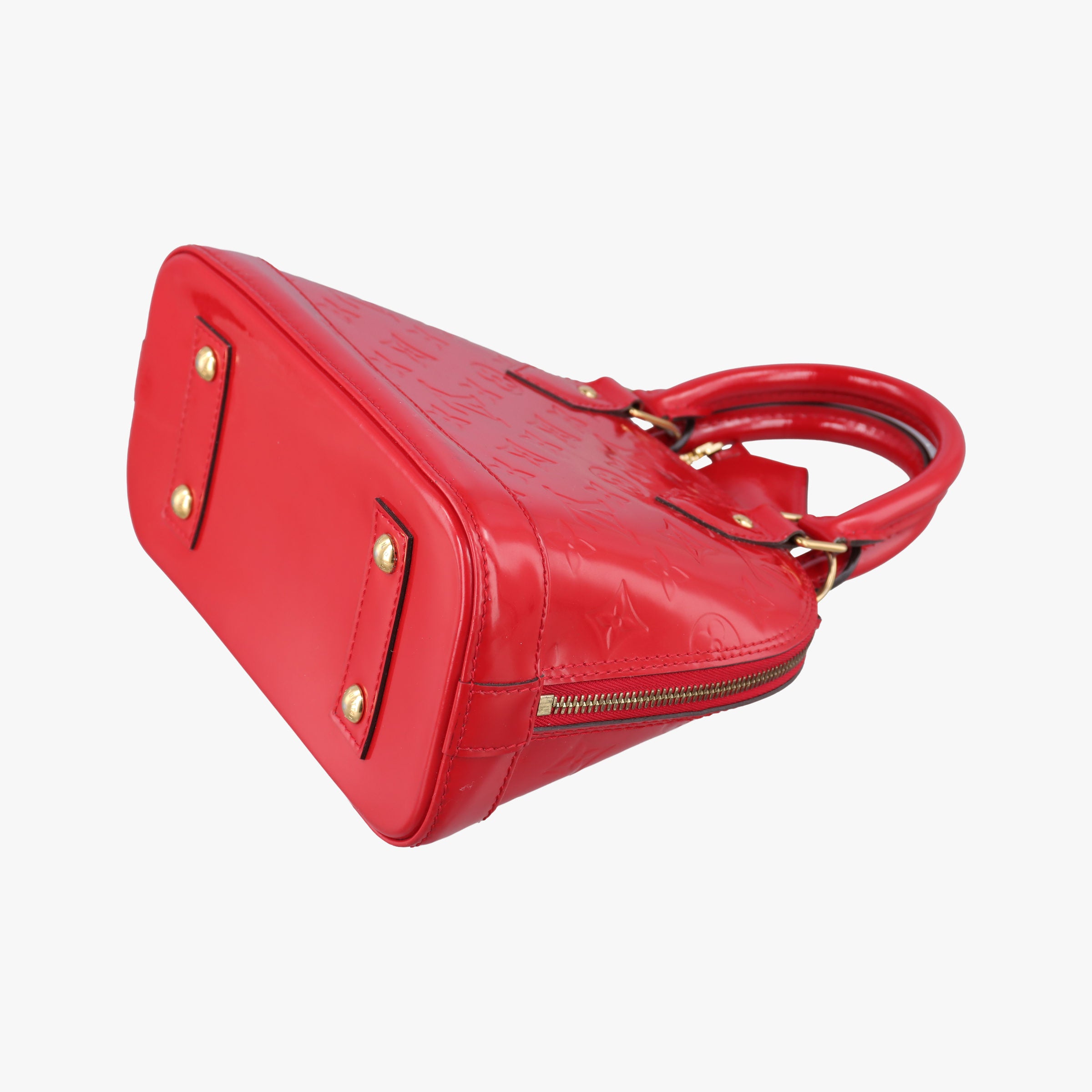 Pre-owned Louis Vuitton Alma BB CERISE Vernis M90174 shoulderbag | stylenewstar