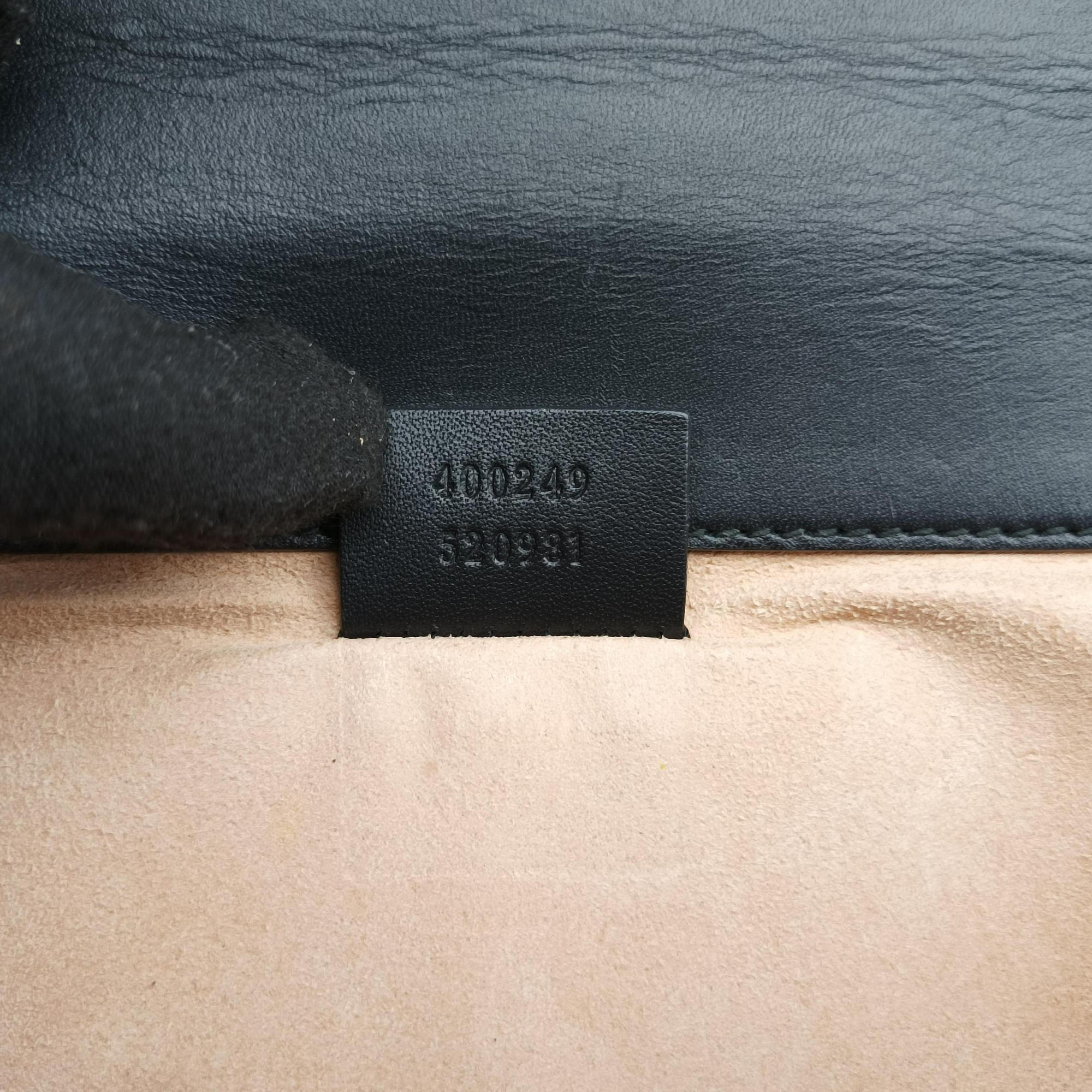 Pre-owned Gucci Dionysus Navy velour 400249 shoulderbag | stylenewstar