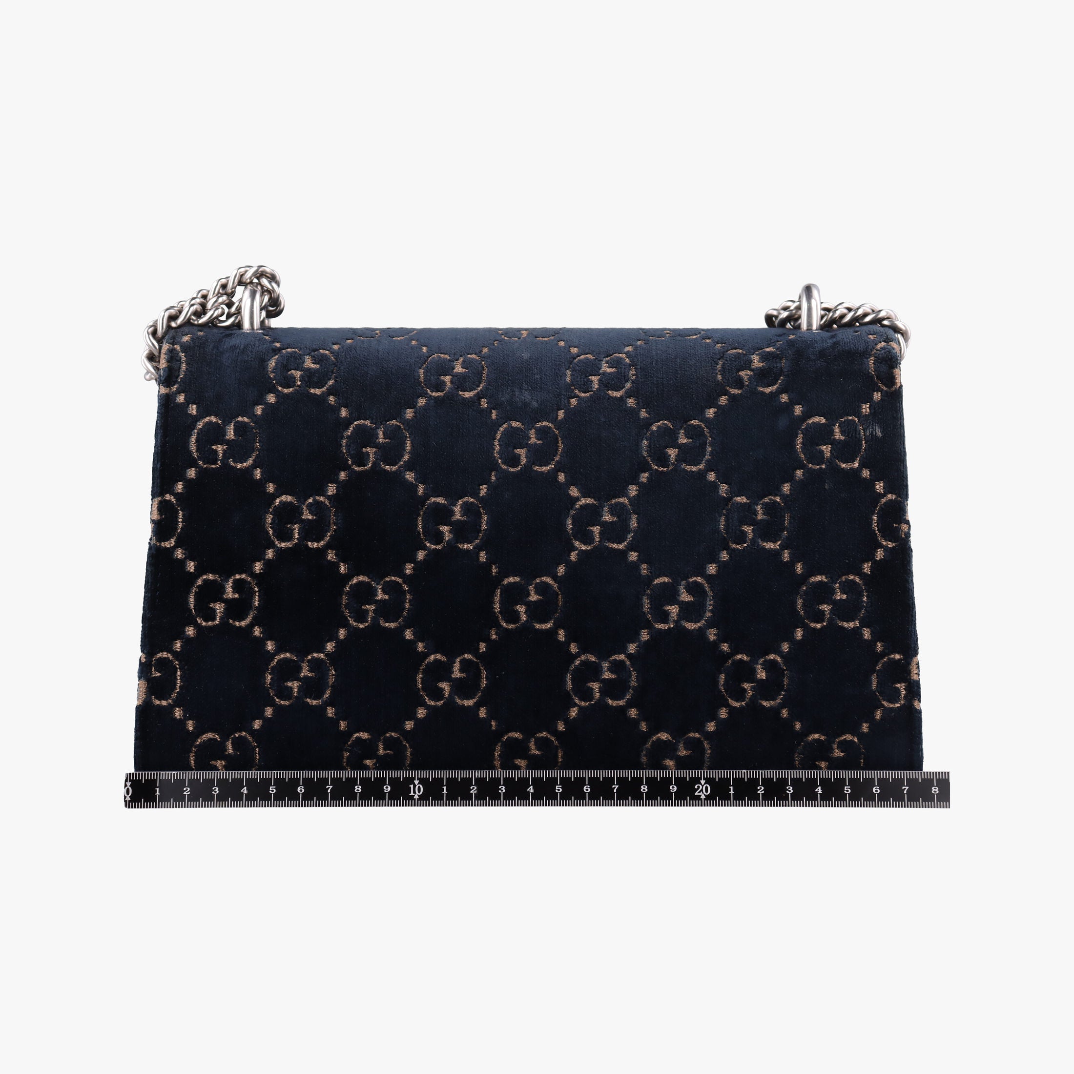 Pre-owned Gucci Dionysus Navy velour 400249 shoulderbag | stylenewstar