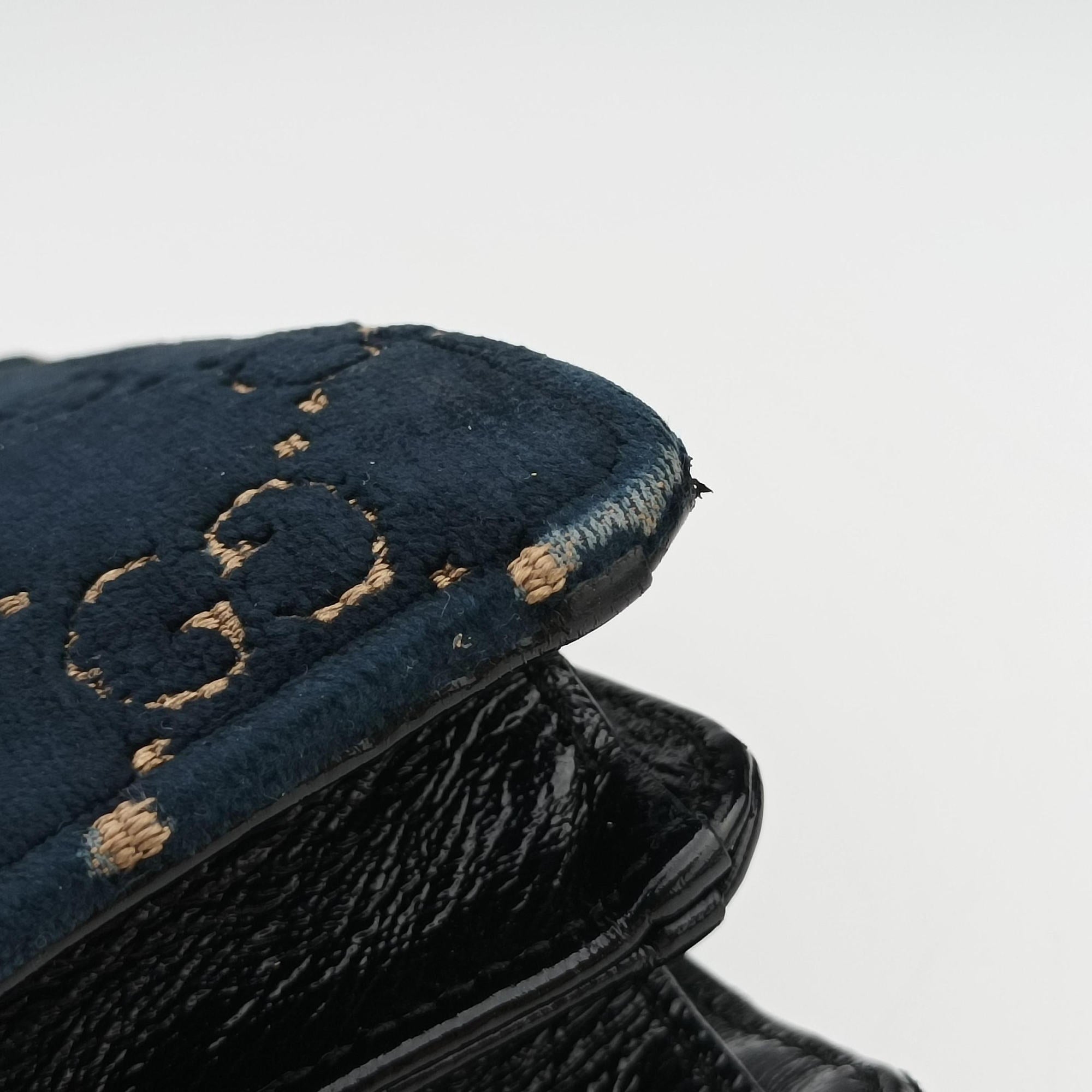Pre-owned Gucci Dionysus Navy velour 400249 shoulderbag | stylenewstar