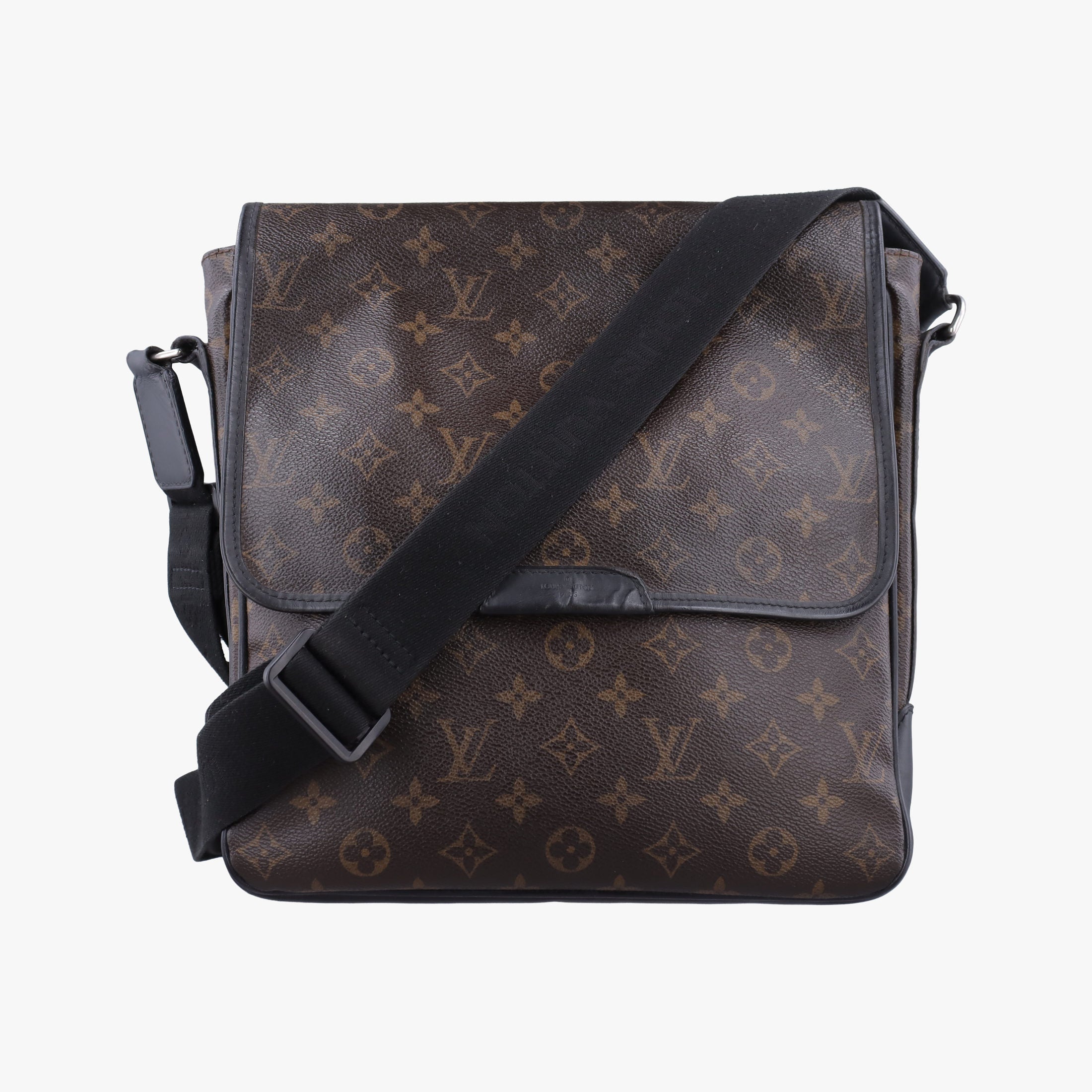 Pre-owned Louis Vuitton BASS MM brown Monogram Macassar M56715 shoulderbag | stylenewstar