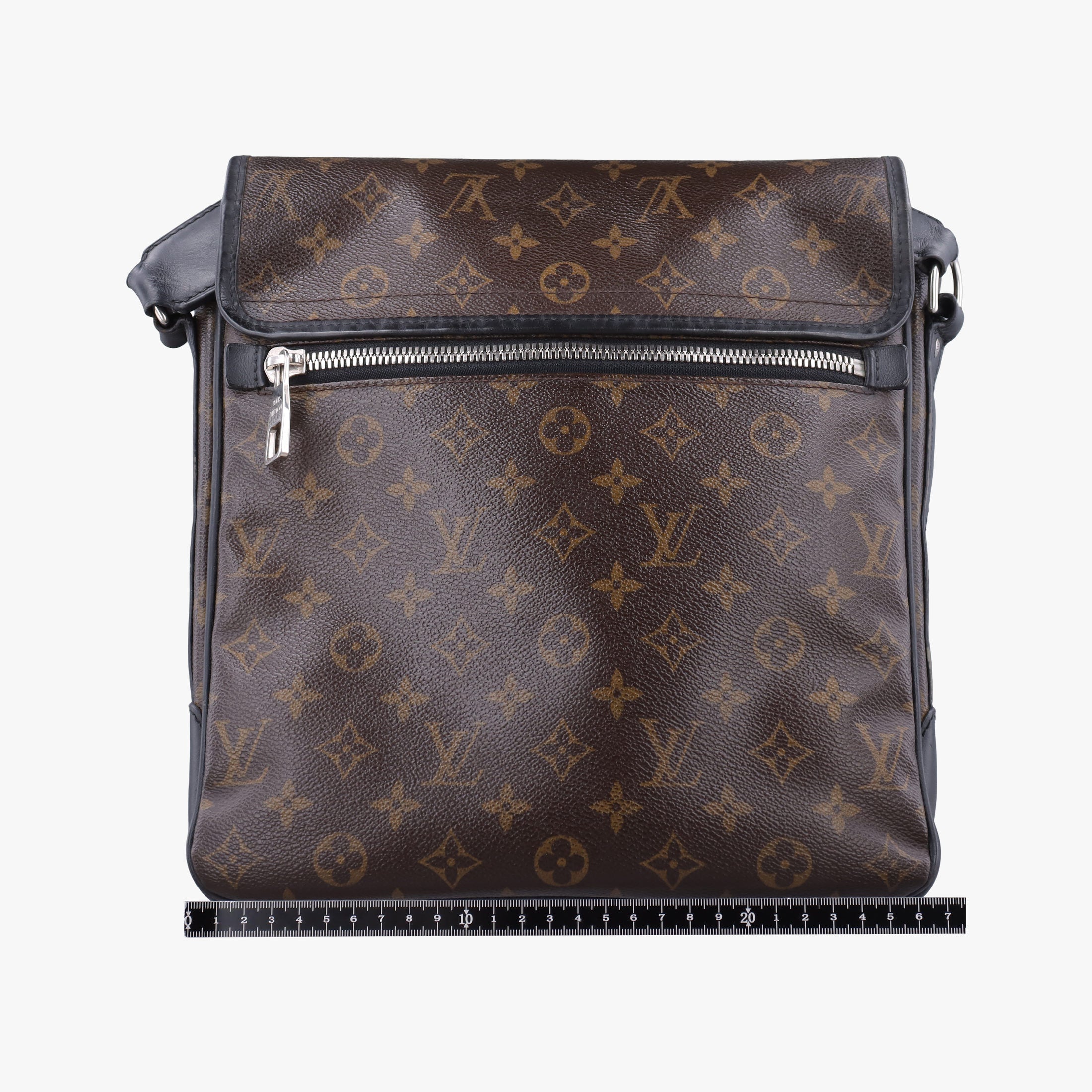 Pre-owned Louis Vuitton BASS MM brown Monogram Macassar M56715 shoulderbag | stylenewstar