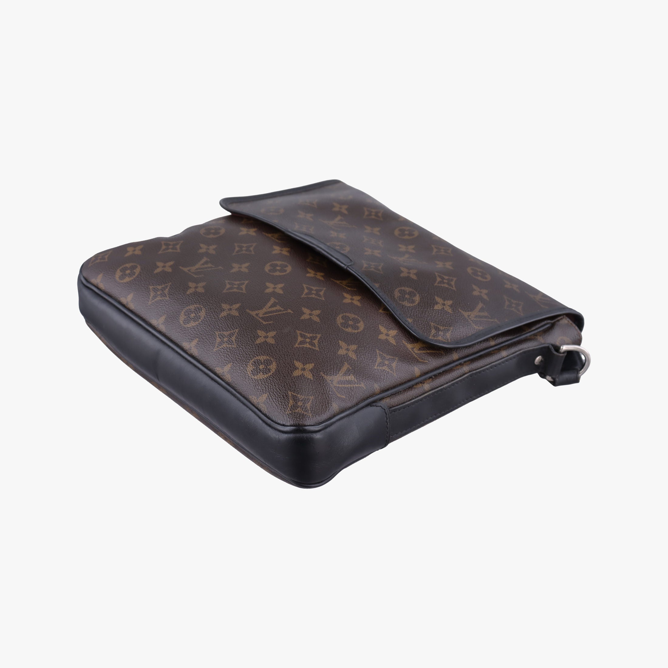 Pre-owned Louis Vuitton BASS MM brown Monogram Macassar M56715 shoulderbag | stylenewstar