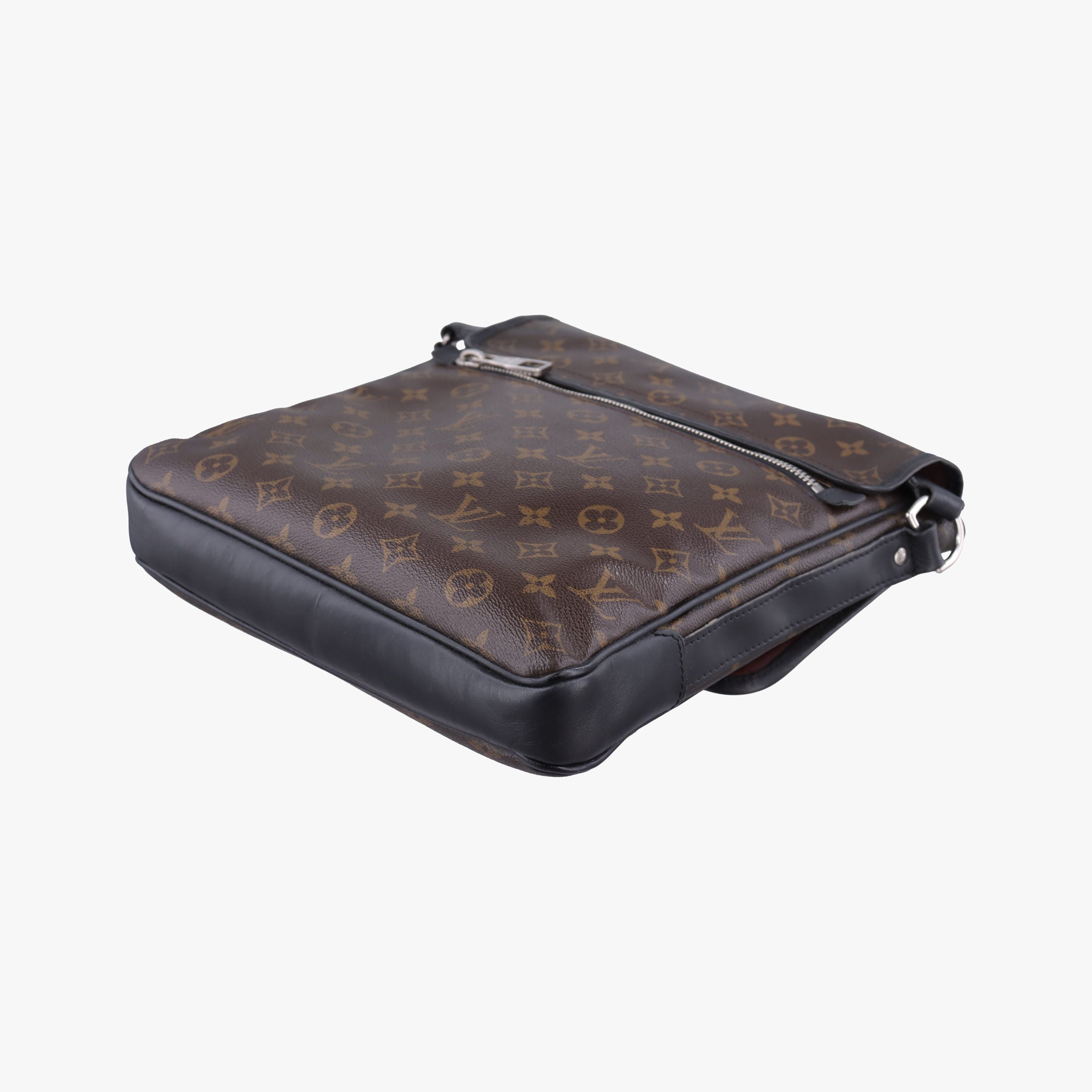 Pre-owned Louis Vuitton BASS MM brown Monogram Macassar M56715 shoulderbag | stylenewstar