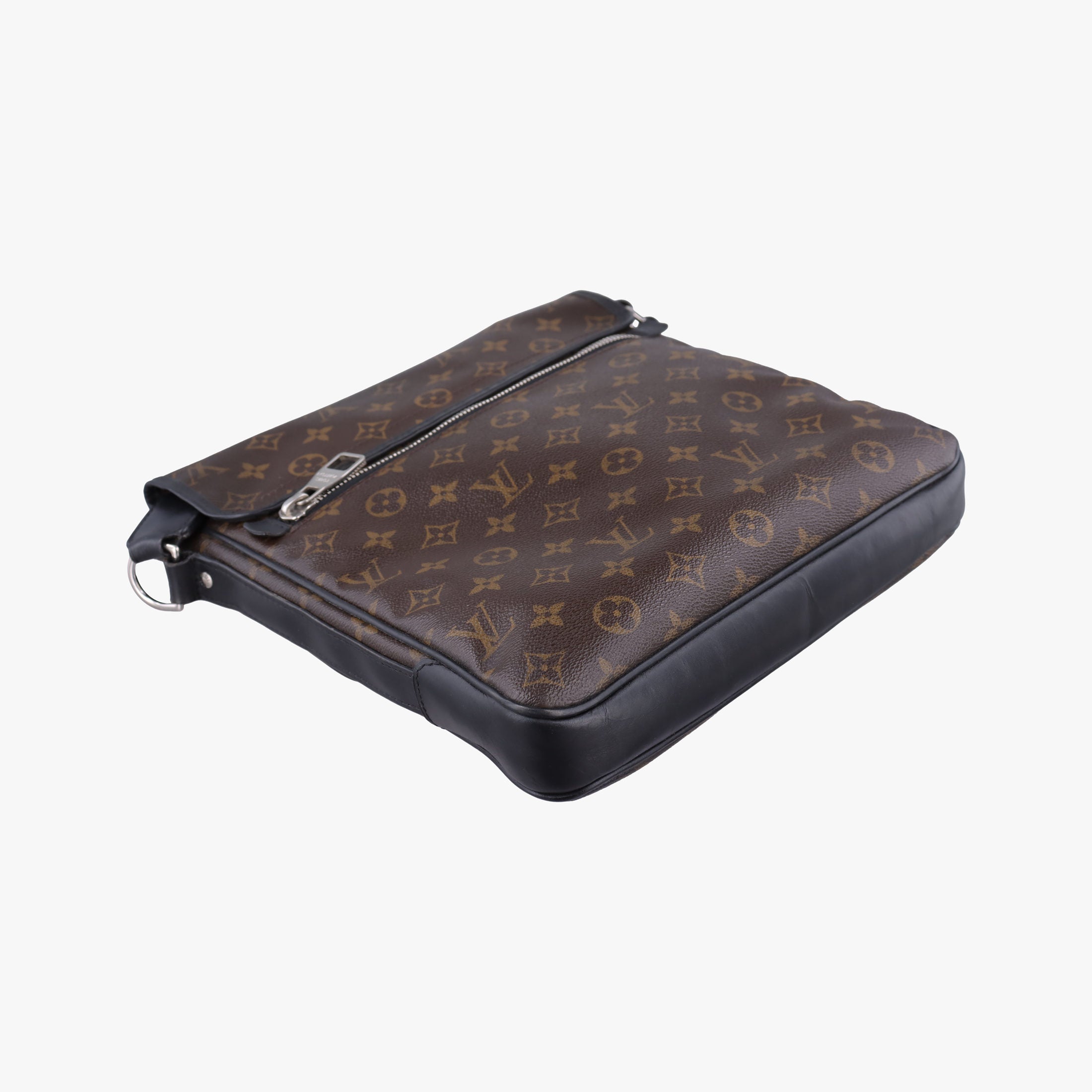 Pre-owned Louis Vuitton BASS MM brown Monogram Macassar M56715 shoulderbag | stylenewstar