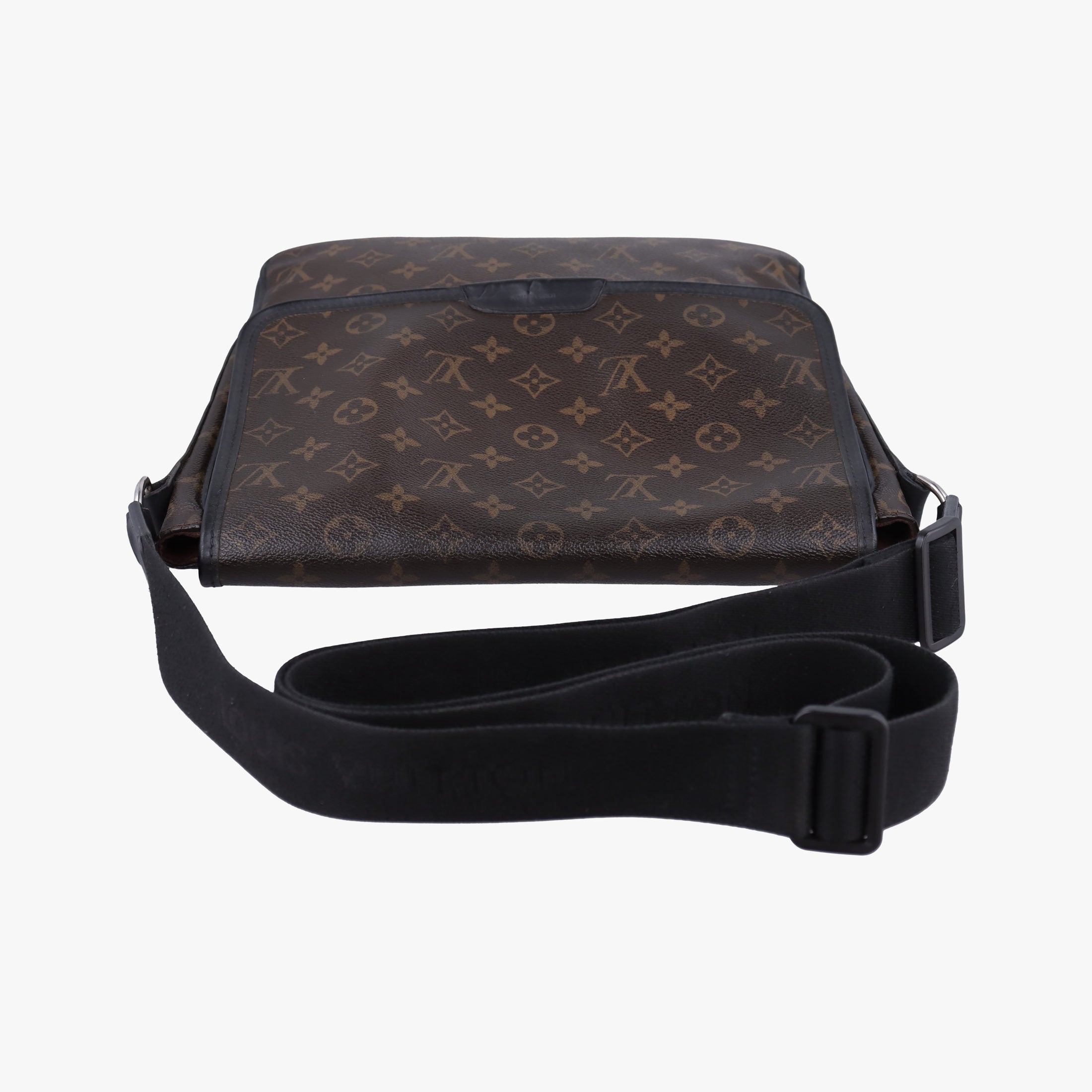 Pre-owned Louis Vuitton BASS MM brown Monogram Macassar M56715 shoulderbag | stylenewstar