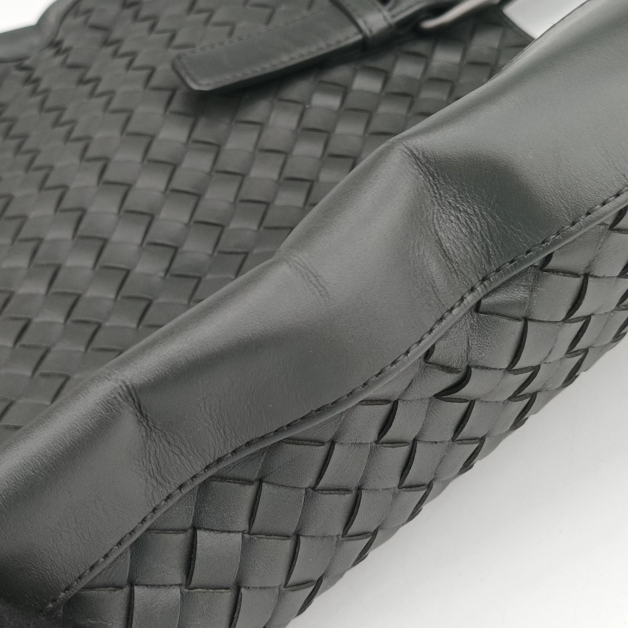 Vintage Bottega Veneta Intrecciato Shopper Acatl Grey lambskin  shoulderbag | stylenewstar