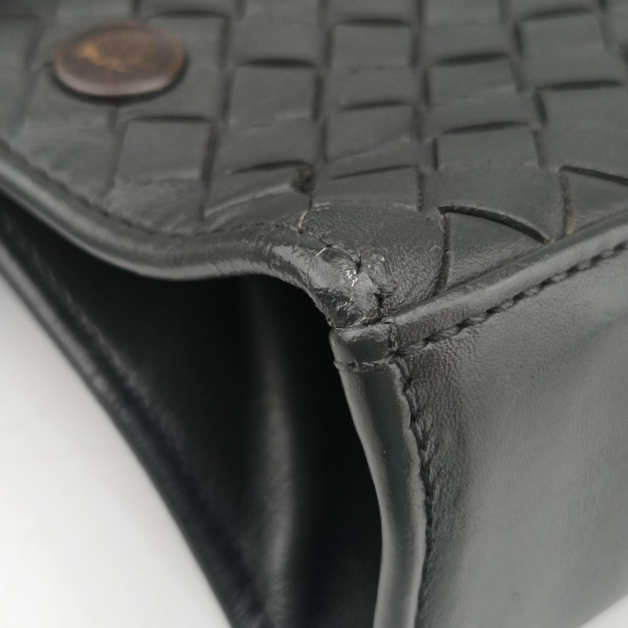 Vintage Bottega Veneta Intrecciato Shopper Acatl Grey lambskin  shoulderbag | stylenewstar