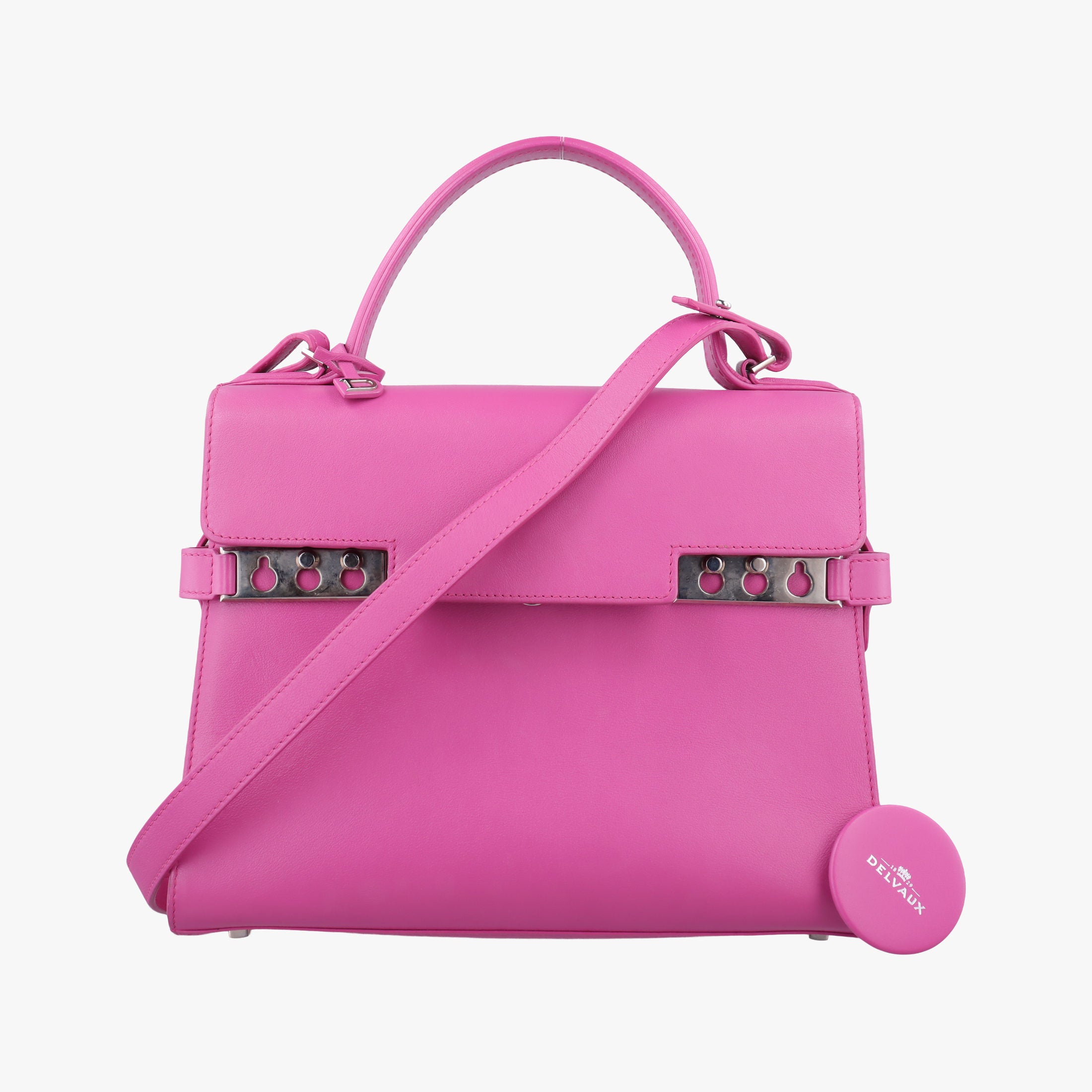 Pre-owned Delvaux Tempete Pink leather  shoulderbag | stylenewstar