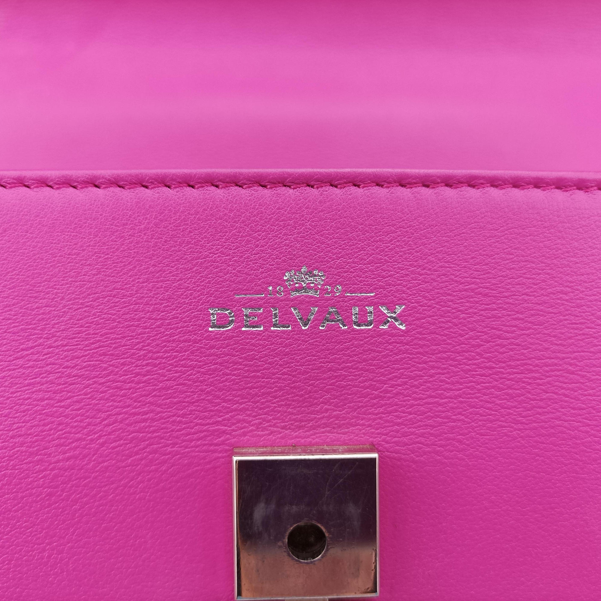 Pre-owned Delvaux Tempete Pink leather  shoulderbag | stylenewstar