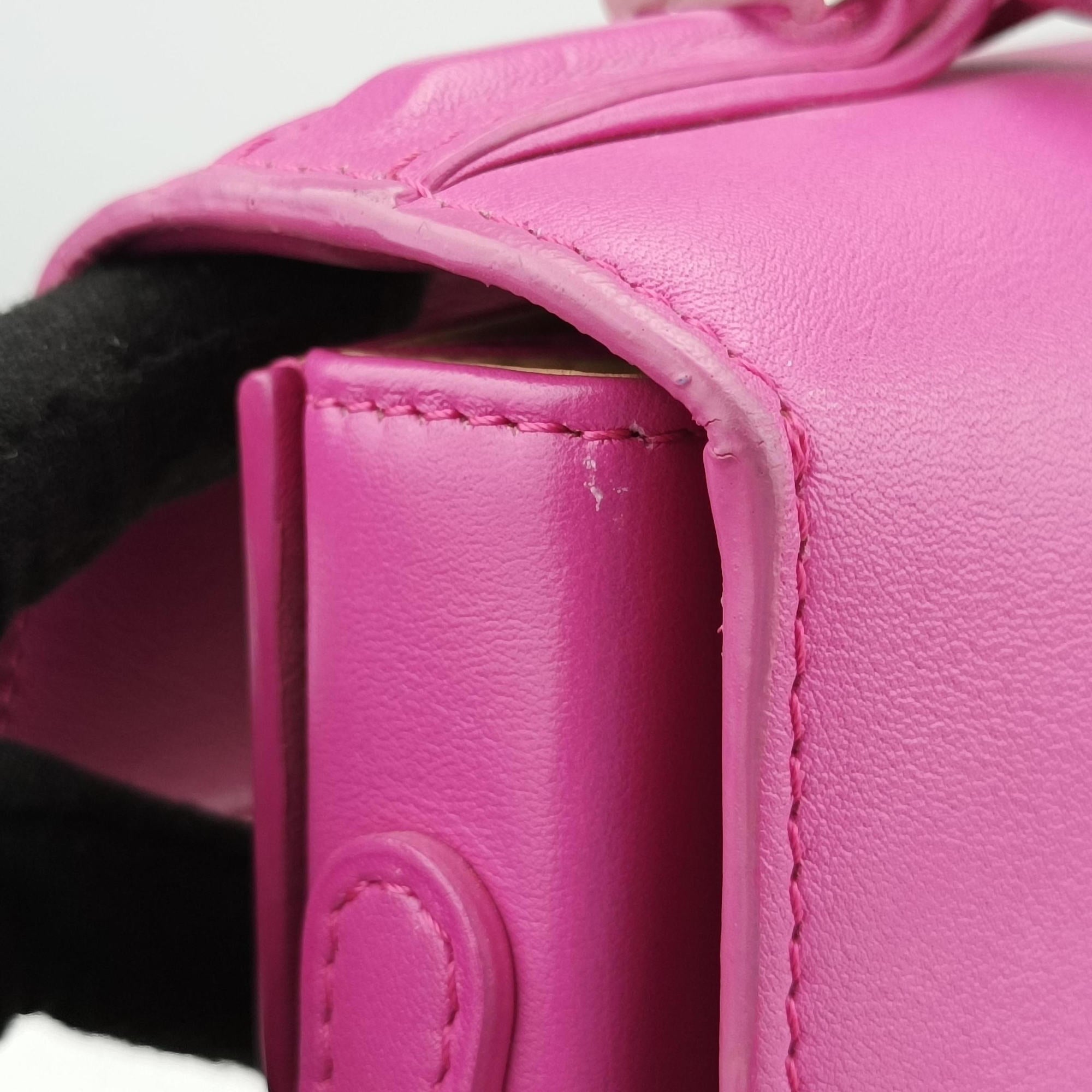 Pre-owned Delvaux Tempete Pink leather  shoulderbag | stylenewstar