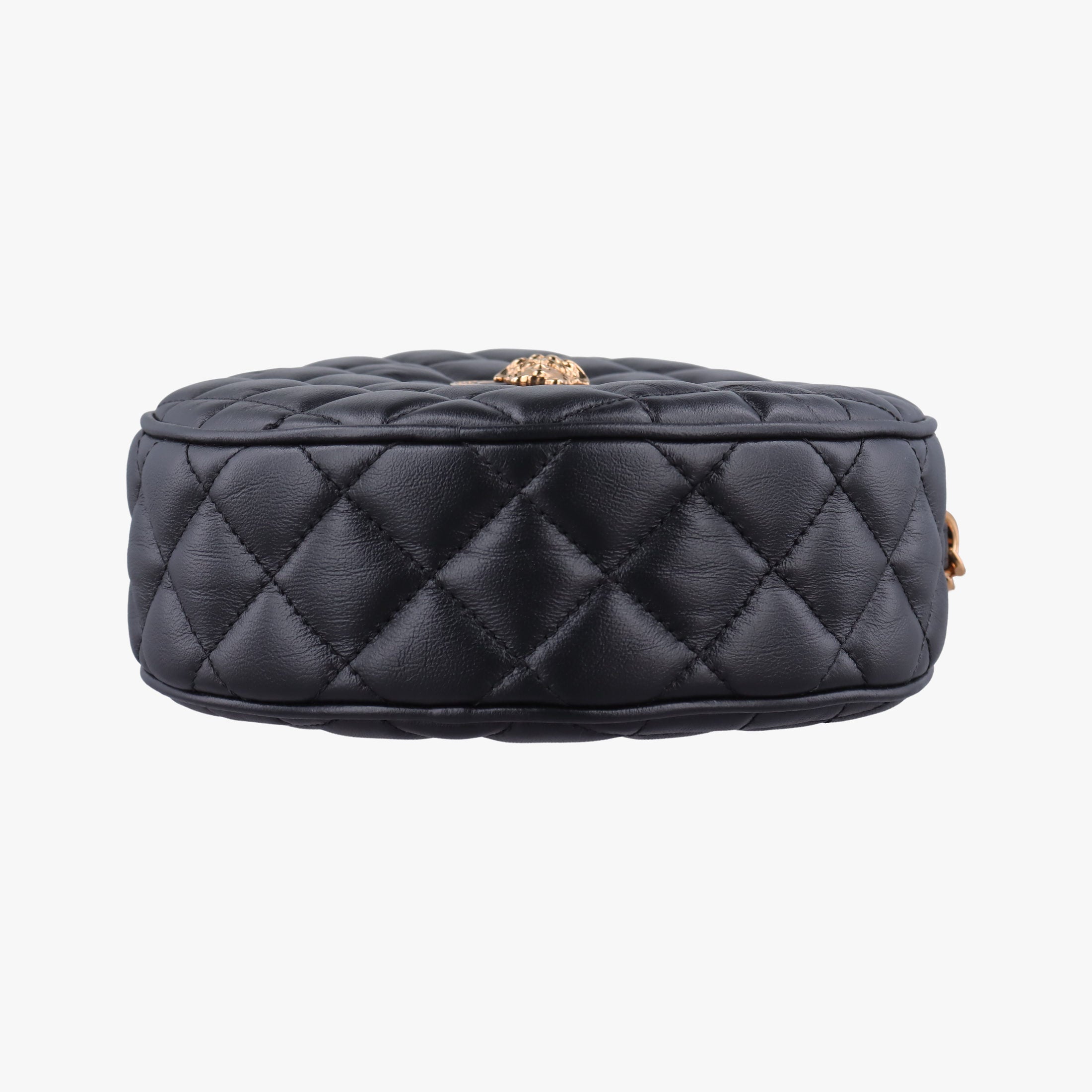 Vintage VERSACE Medusa Black Leather  shoulderbag | stylenewstar