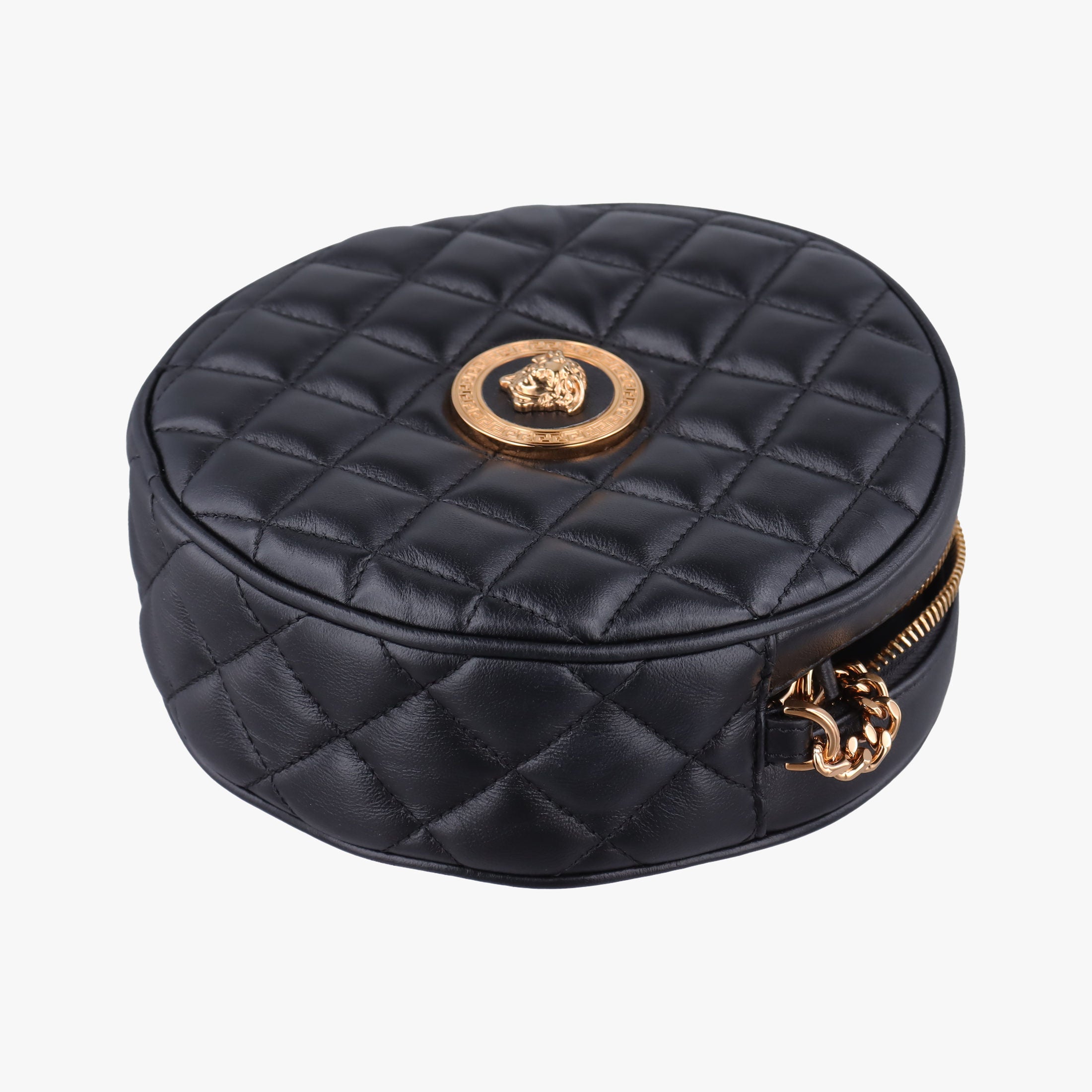 Vintage VERSACE Medusa Black Leather  shoulderbag | stylenewstar