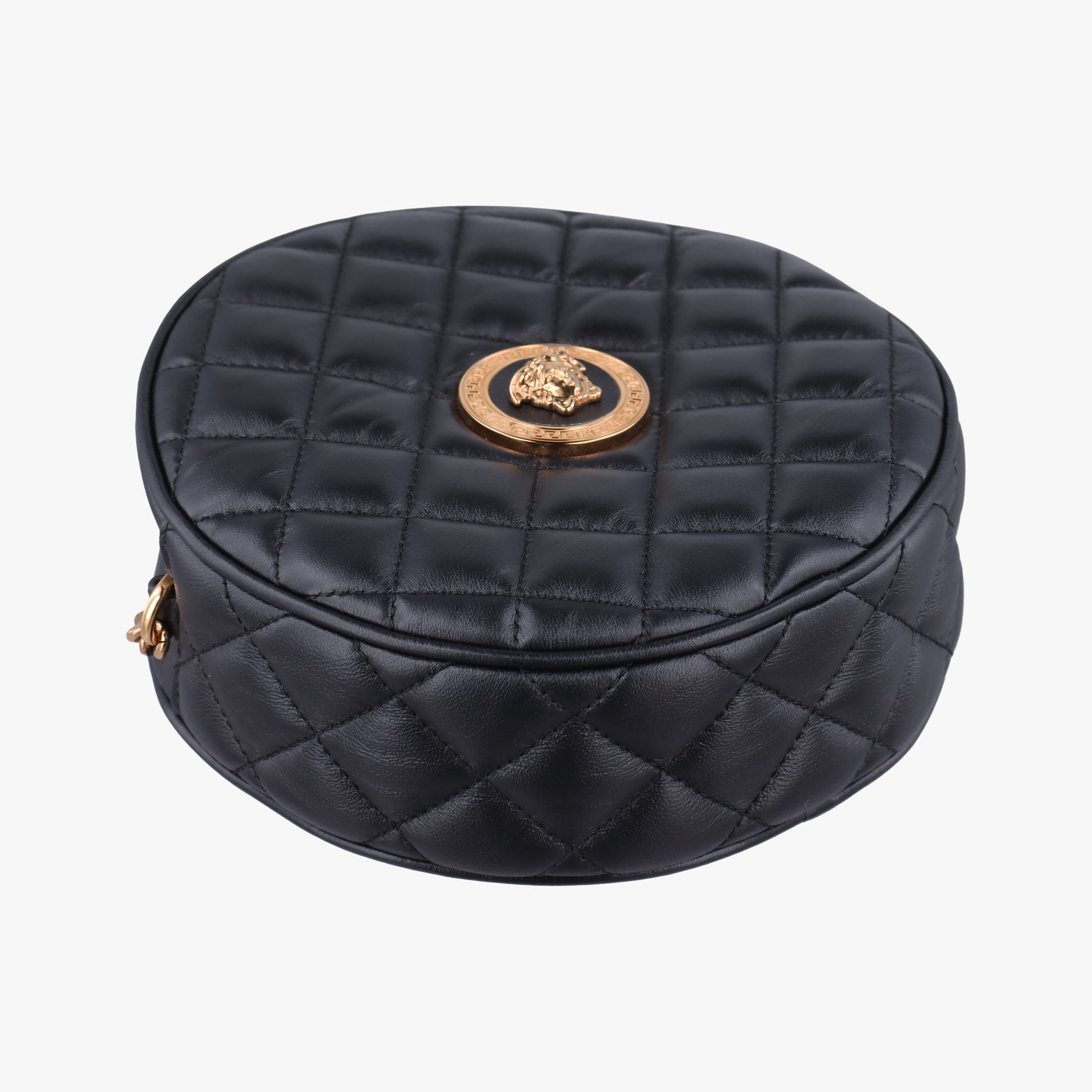 Vintage VERSACE Medusa Black Leather  shoulderbag | stylenewstar
