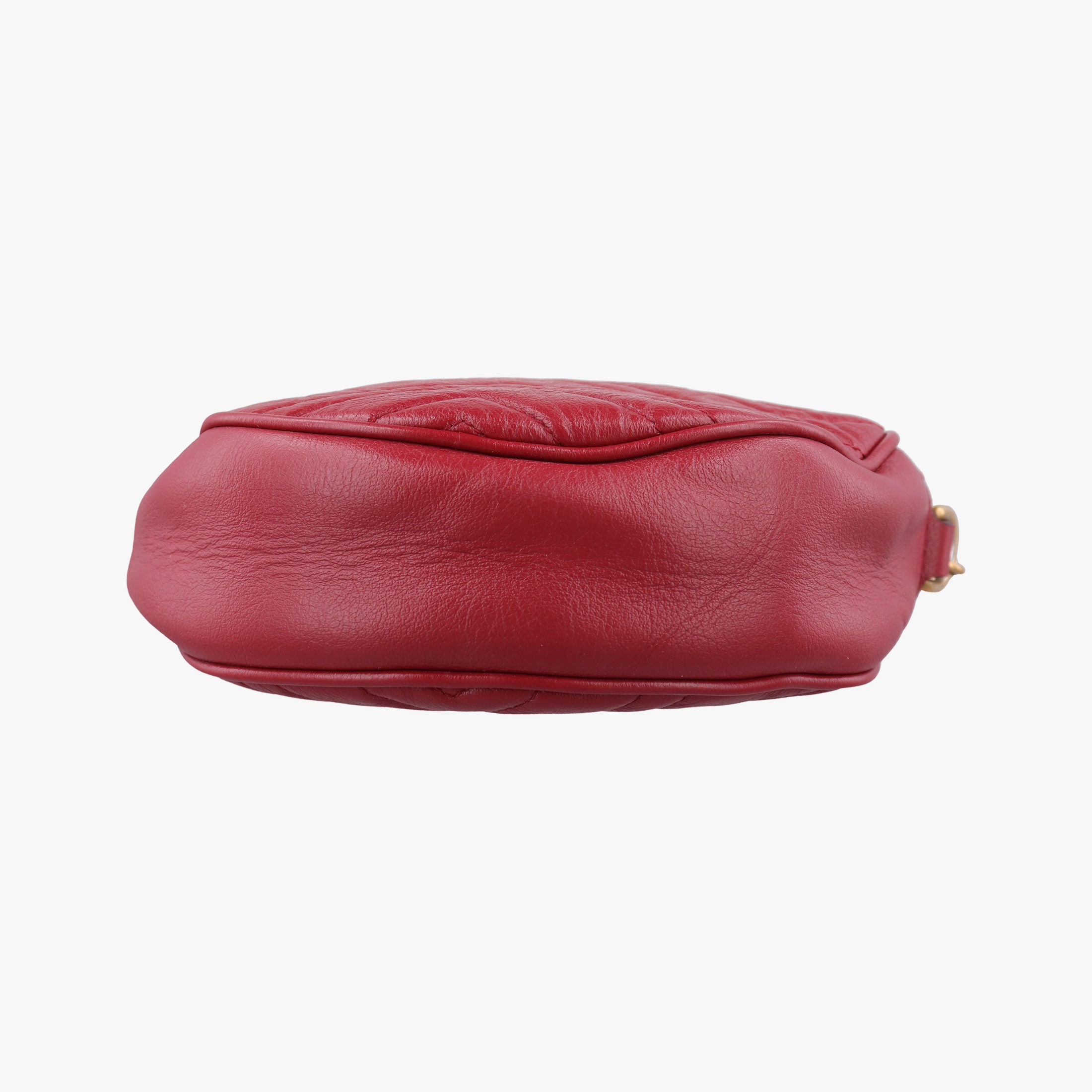 Pre-owned Gucci GG Marmont Red Leather 550154 shoulderbag | stylenewstar