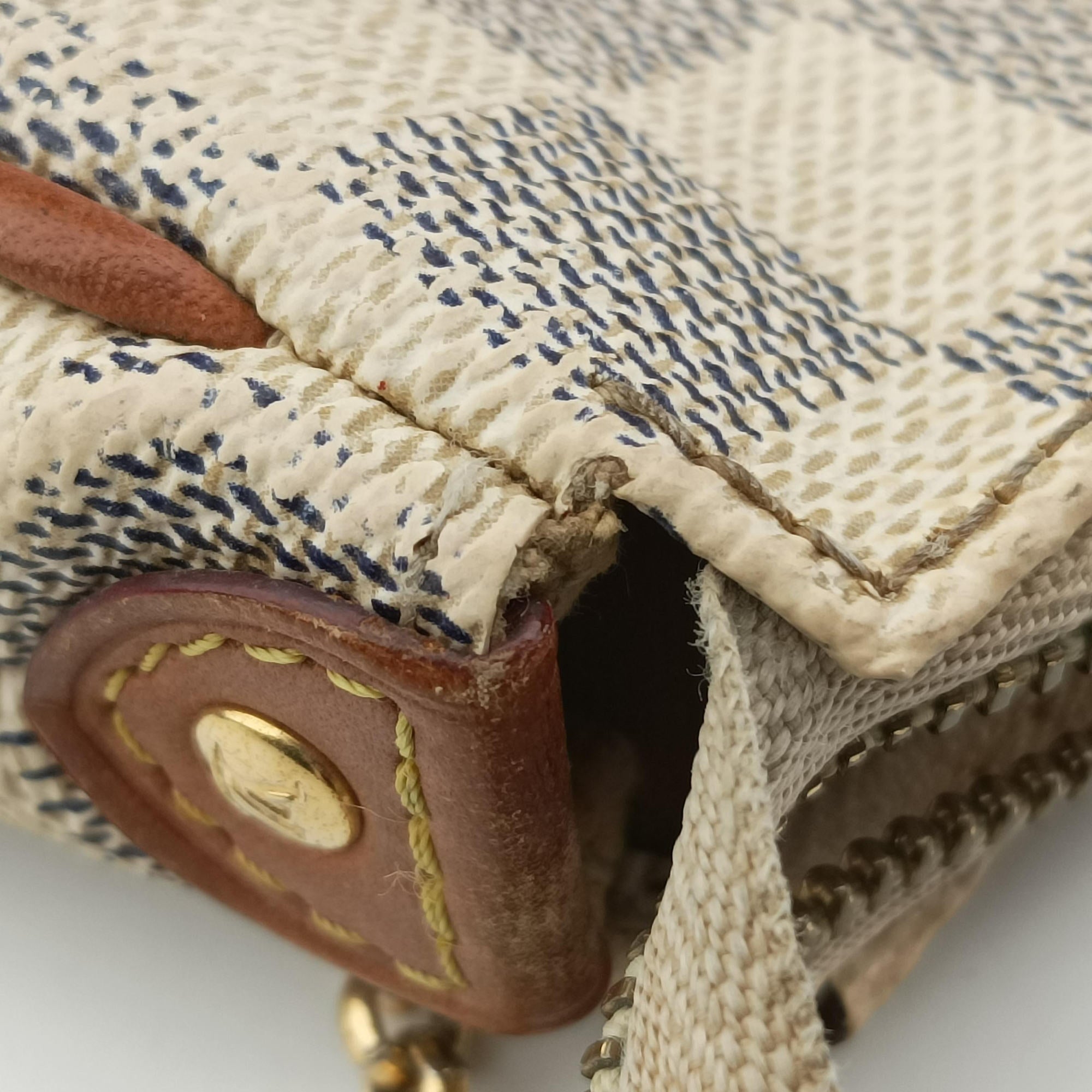 Pre-owned Louis Vuitton EVA AZUR Damier Canvas N55214 shoulderbag | stylenewstar