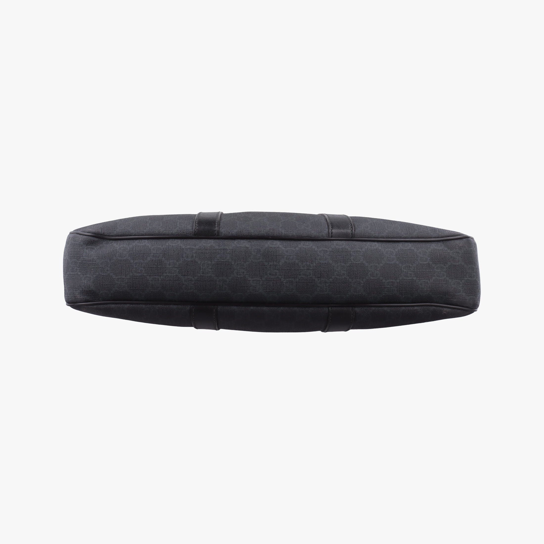 Secondhand Gucci GG Plus GG Supreme Black PVC coated canvas x Leather 337081 handbag | stylenewstar