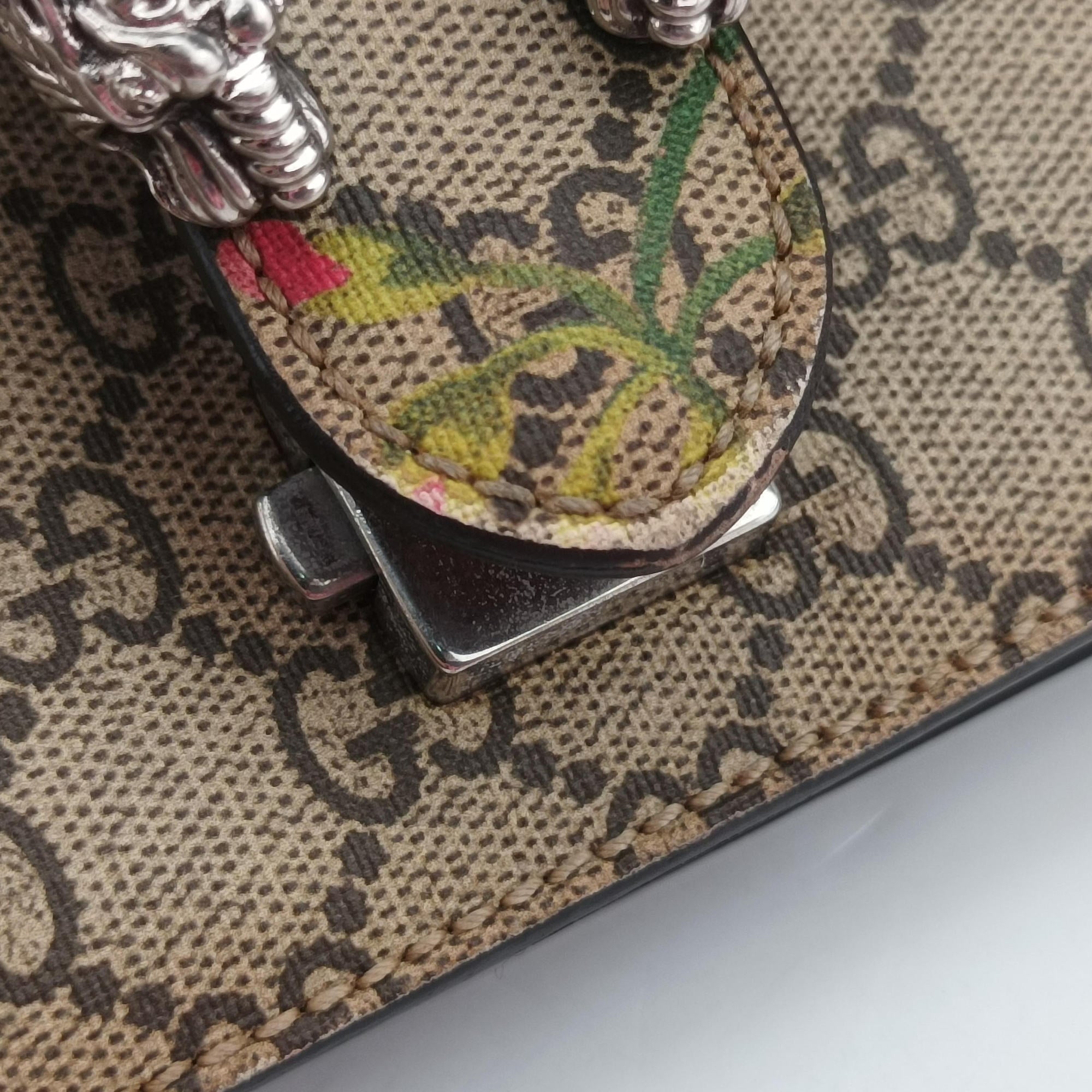 Pre-owned Gucci Dionysus Multicolour PVC coated canvas 421970 shoulderbag | stylenewstar