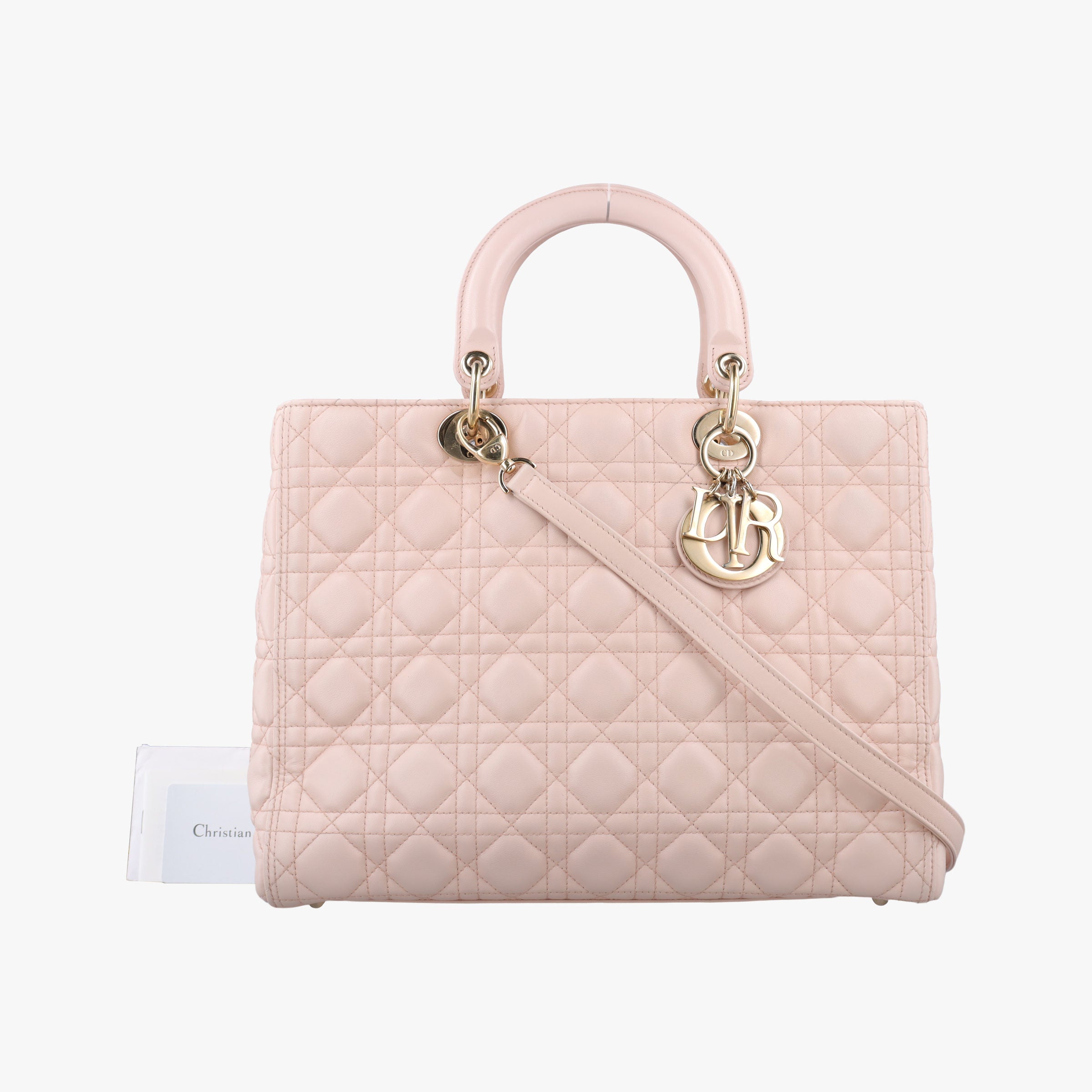 Secondhand Christian Dior Lady Dior Pink lambskin  shoulderbag | stylenewstar