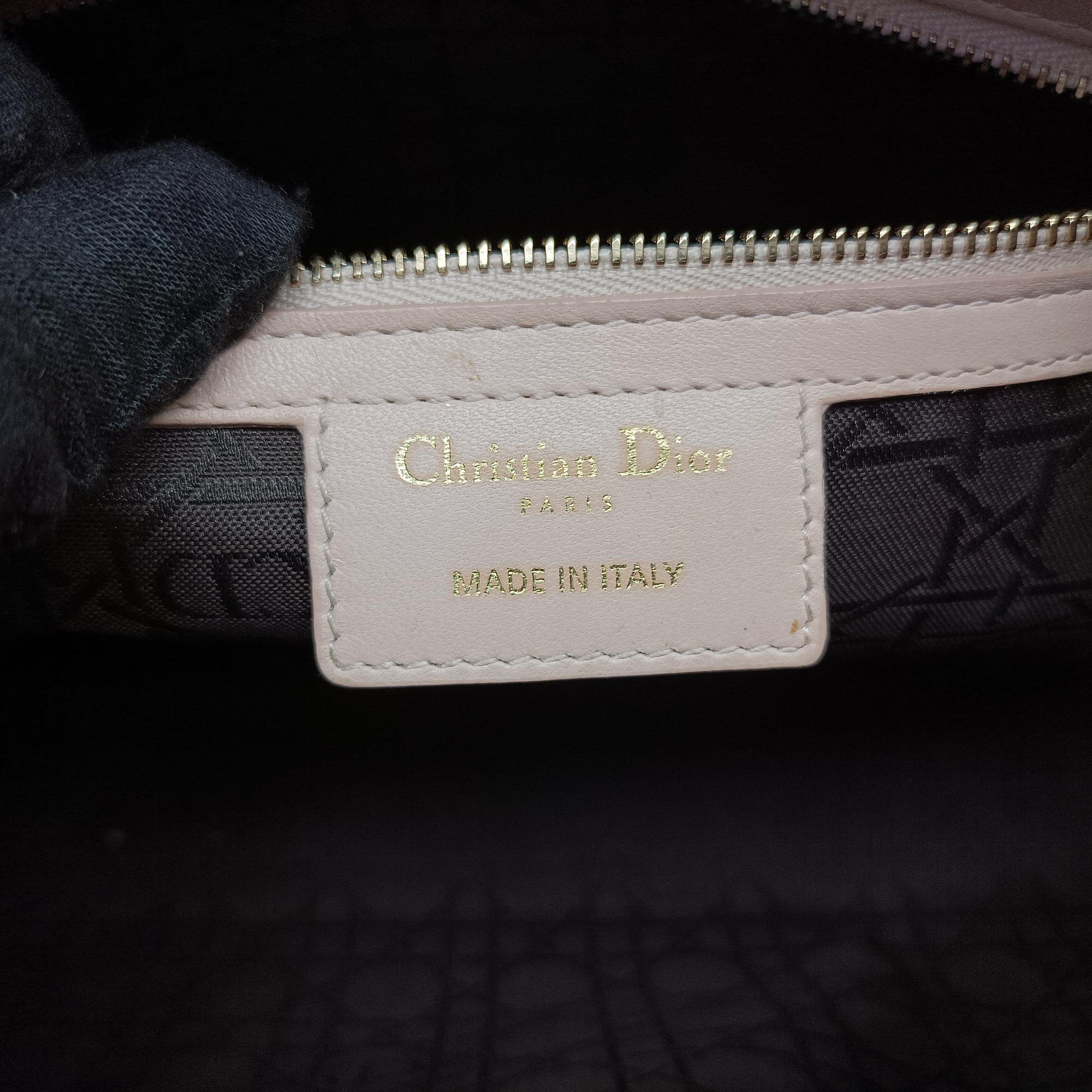 Secondhand Christian Dior Lady Dior Pink lambskin  shoulderbag | stylenewstar