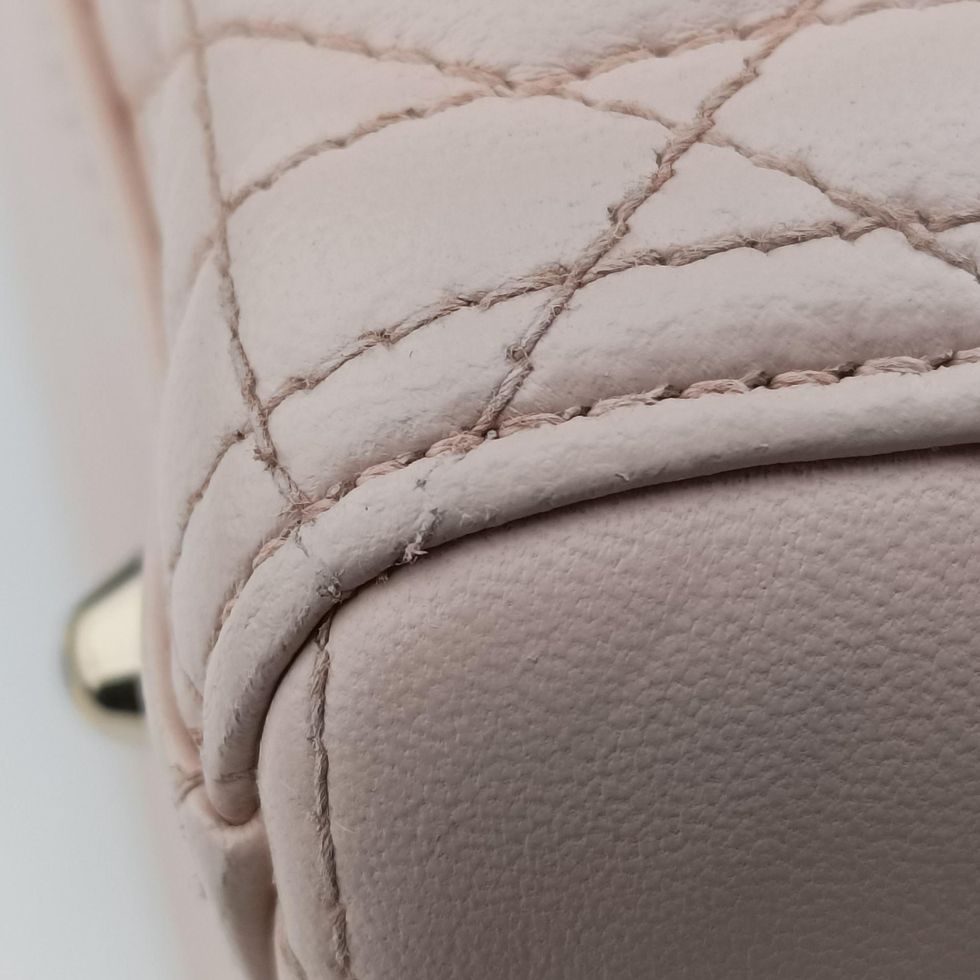 Secondhand Christian Dior Lady Dior Pink lambskin  shoulderbag | stylenewstar