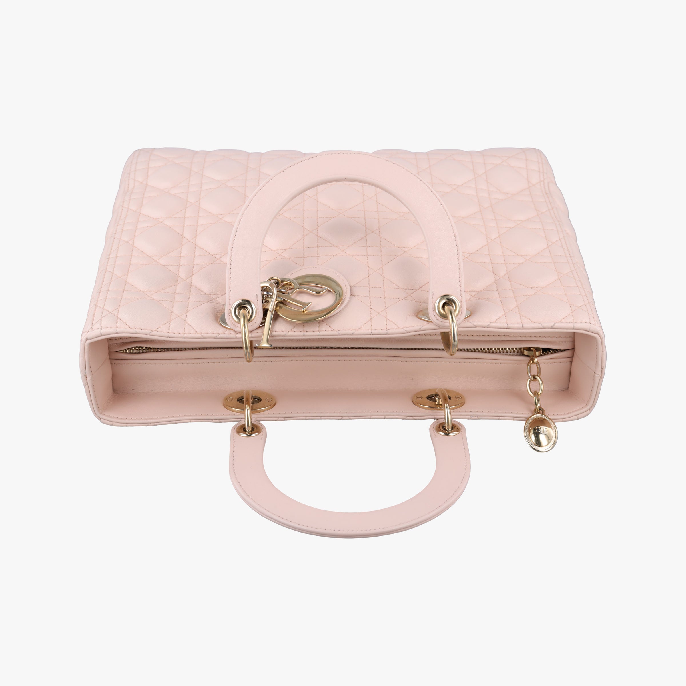 Secondhand Christian Dior Lady Dior Pink lambskin  shoulderbag | stylenewstar
