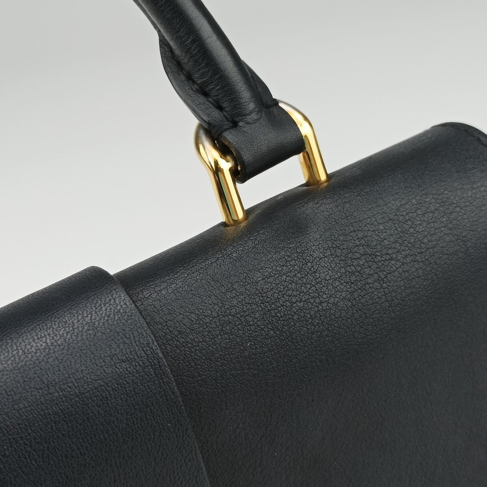 Pre-owned Louis Vuitton Rocky BB Brown×black Monogram canvas×calf leather M44797 shoulderbag | stylenewstar