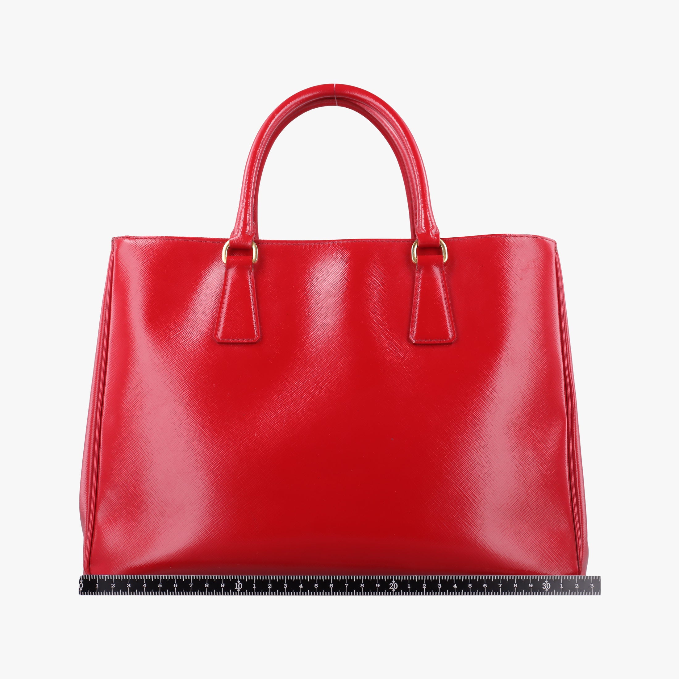 Vintage Prada Galleria Red SAFFIANO Patent BN1801 shoulderbag | stylenewstar