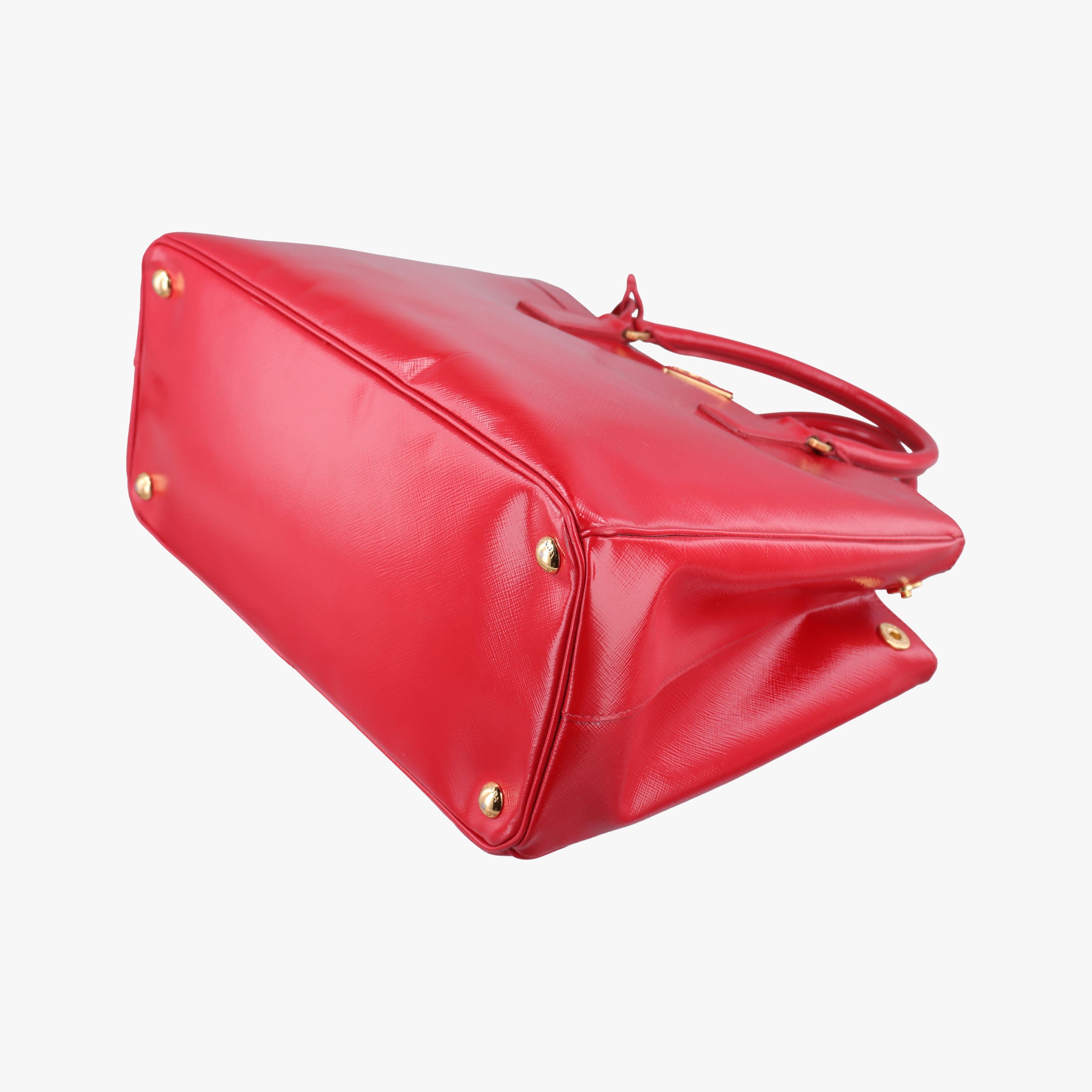 Vintage Prada Galleria Red SAFFIANO Patent BN1801 shoulderbag | stylenewstar