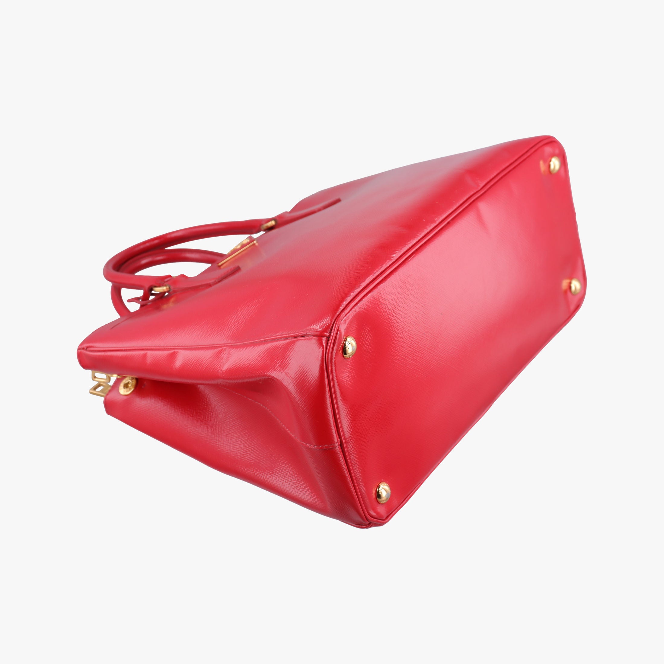 Vintage Prada Galleria Red SAFFIANO Patent BN1801 shoulderbag | stylenewstar