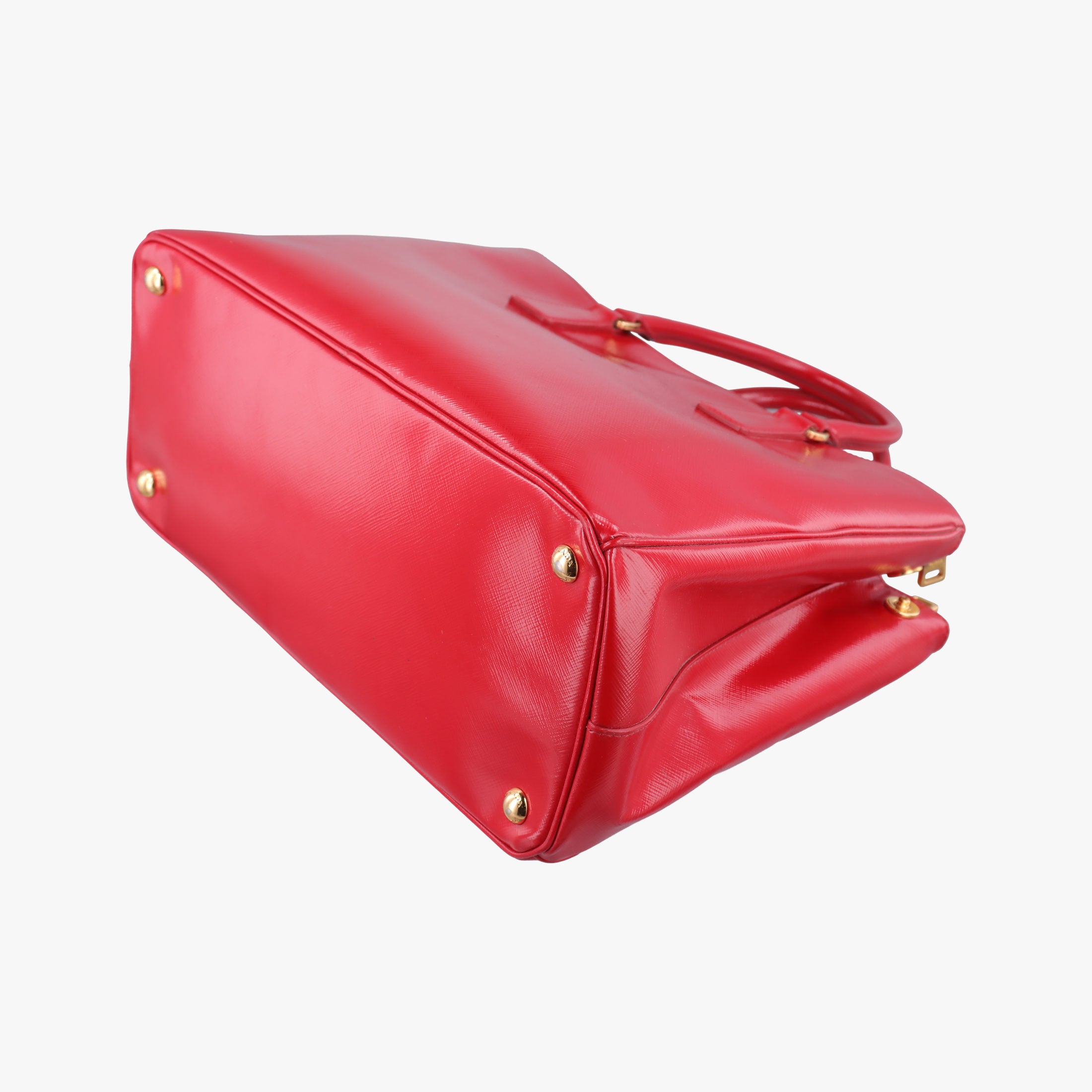 Vintage Prada Galleria Red SAFFIANO Patent BN1801 shoulderbag | stylenewstar
